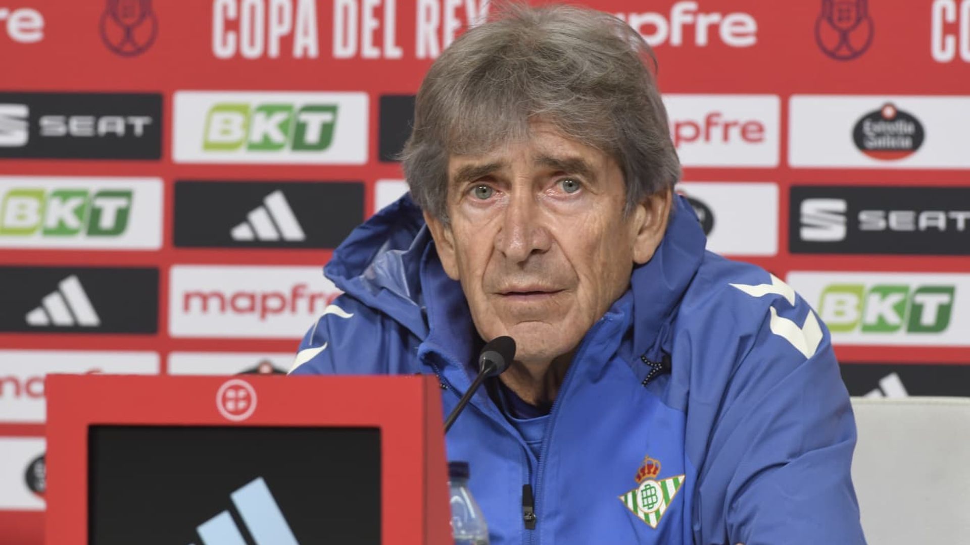 Manuel Pellegrini, en sala de prensa