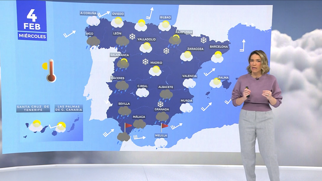 Persisten las lluvias en la Península por el paso de la borrasca 'Leonardo'