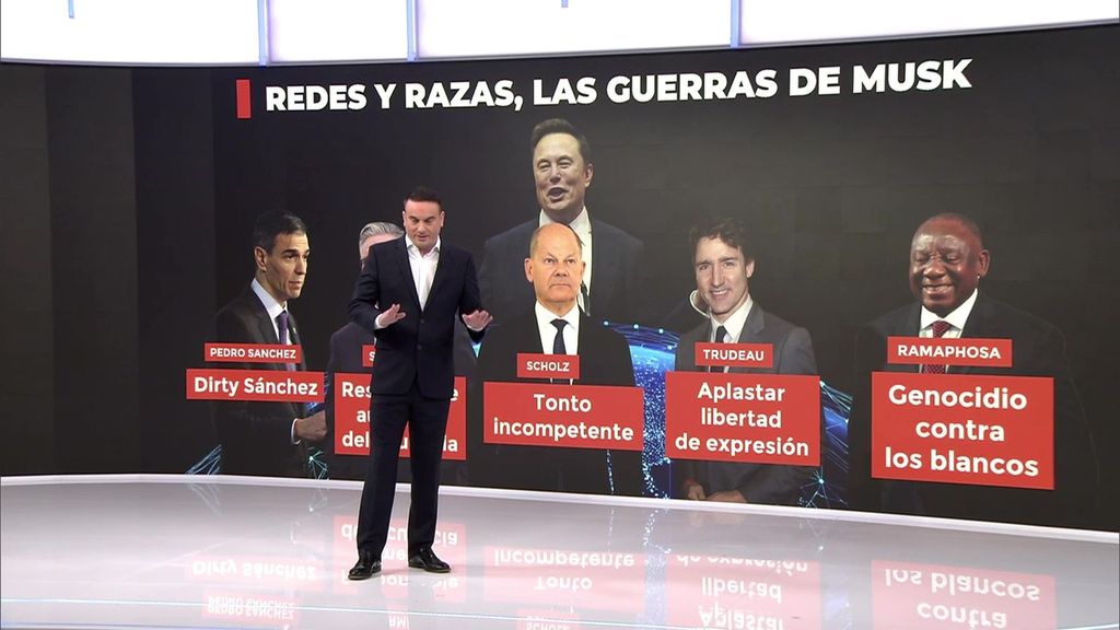 Todos los insultos y descalificaciones de Elon Musk a los líderes mundiales por llevarle la contraria ideológica