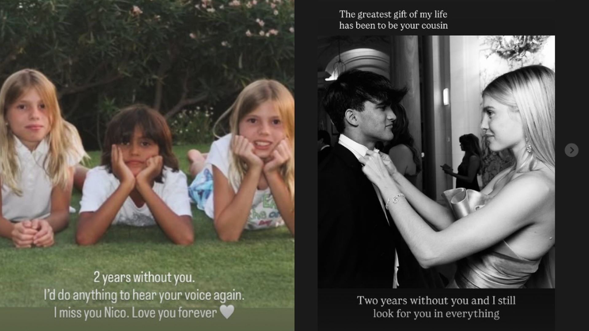 El homenaje a su primo Nico