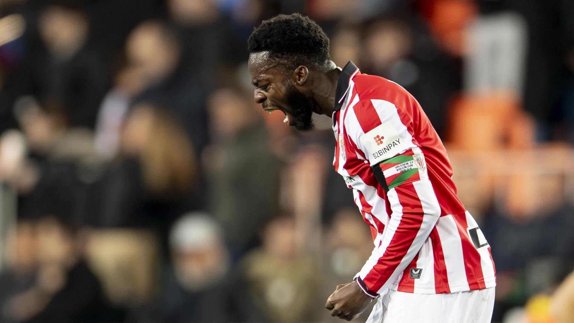 Gol de Iñaki Williams en Copa ante el Valencia en Mestalla
