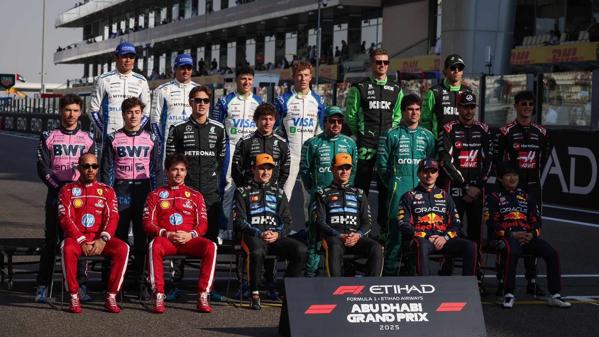 La plantilla de pilotos de la Fórmula 1 en 2025