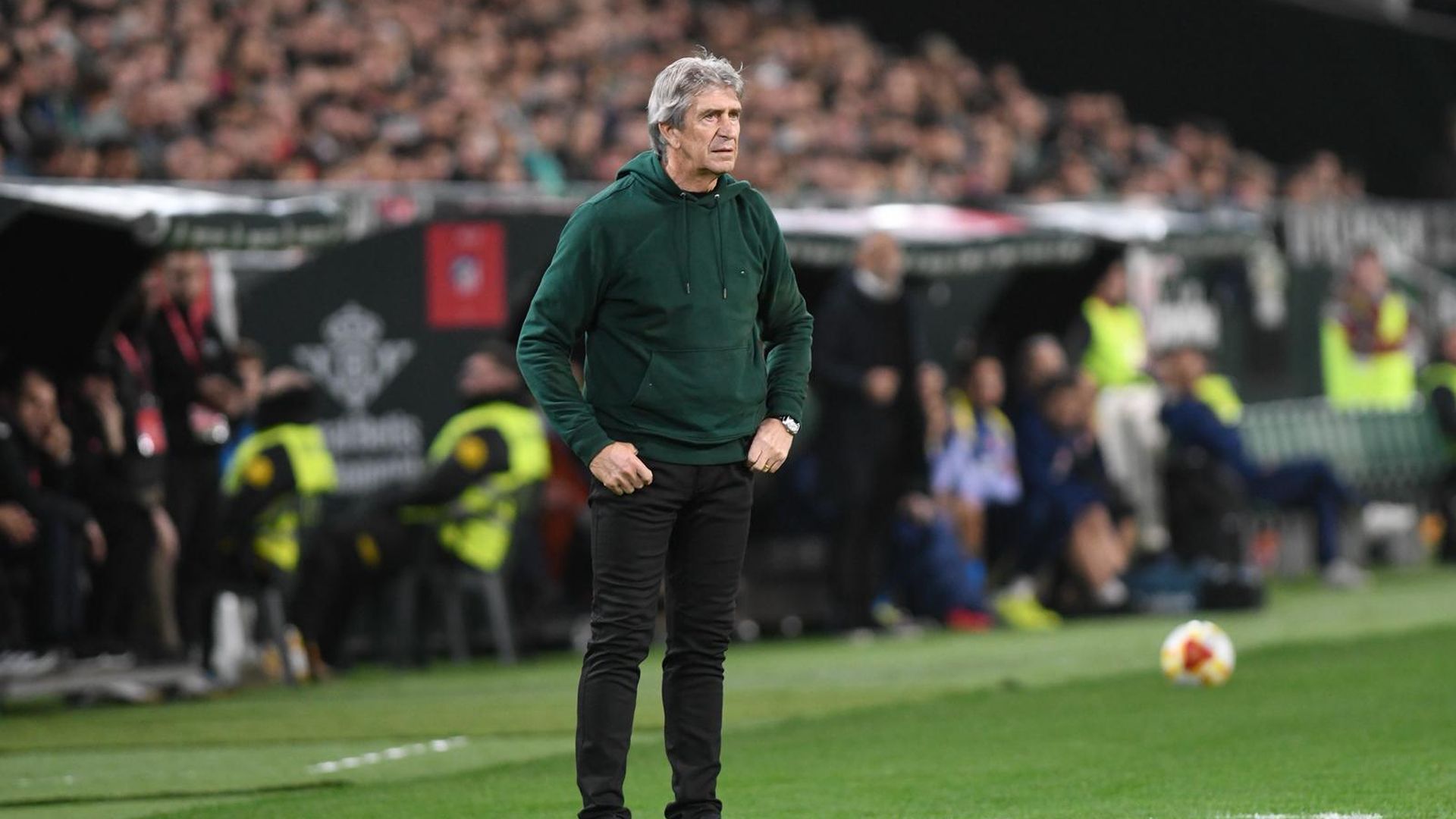 Manuel Pellegrini, en el Betis - Atlético de Madrid