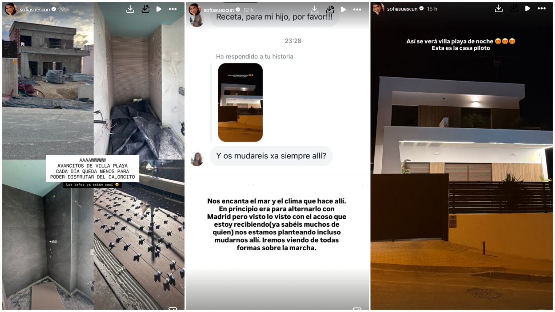 Sofía Suescun muestra cómo avanzan las obras de su nueva casa y lanza un mensaje