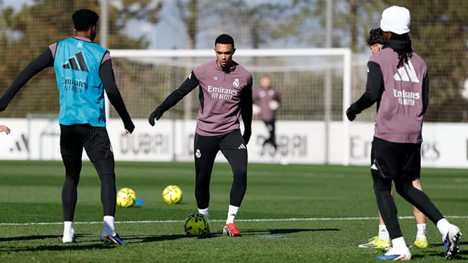 Trent durante un entrenamiento del Real Madrid