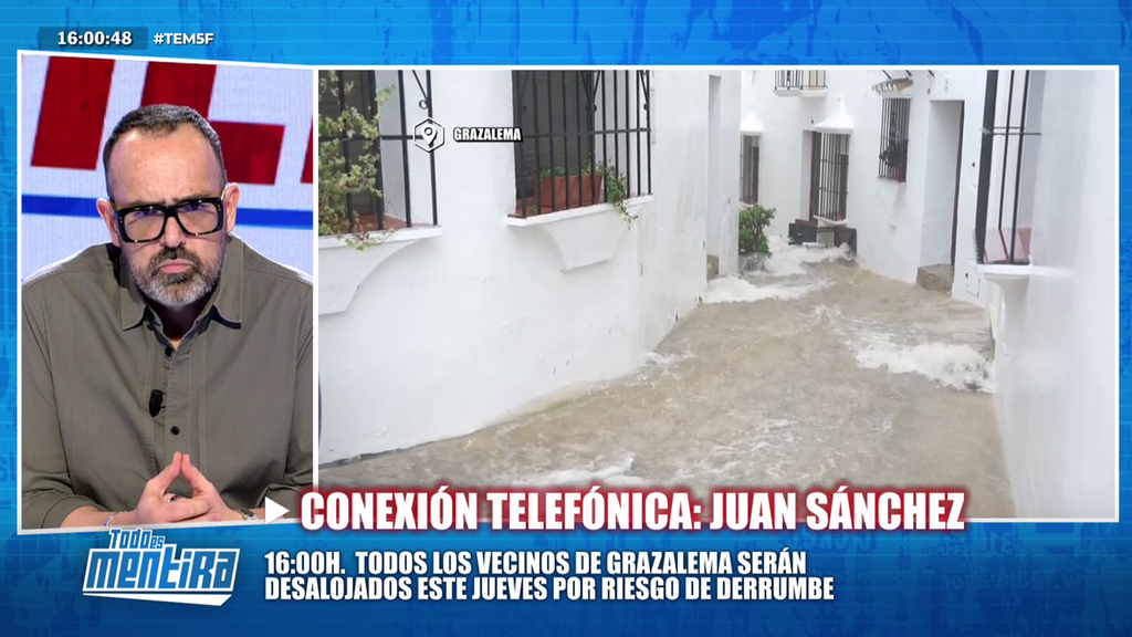 Un vecino de Grazalema tras la última hora del desalojo de la localidad: "No tenemos dónde ir"