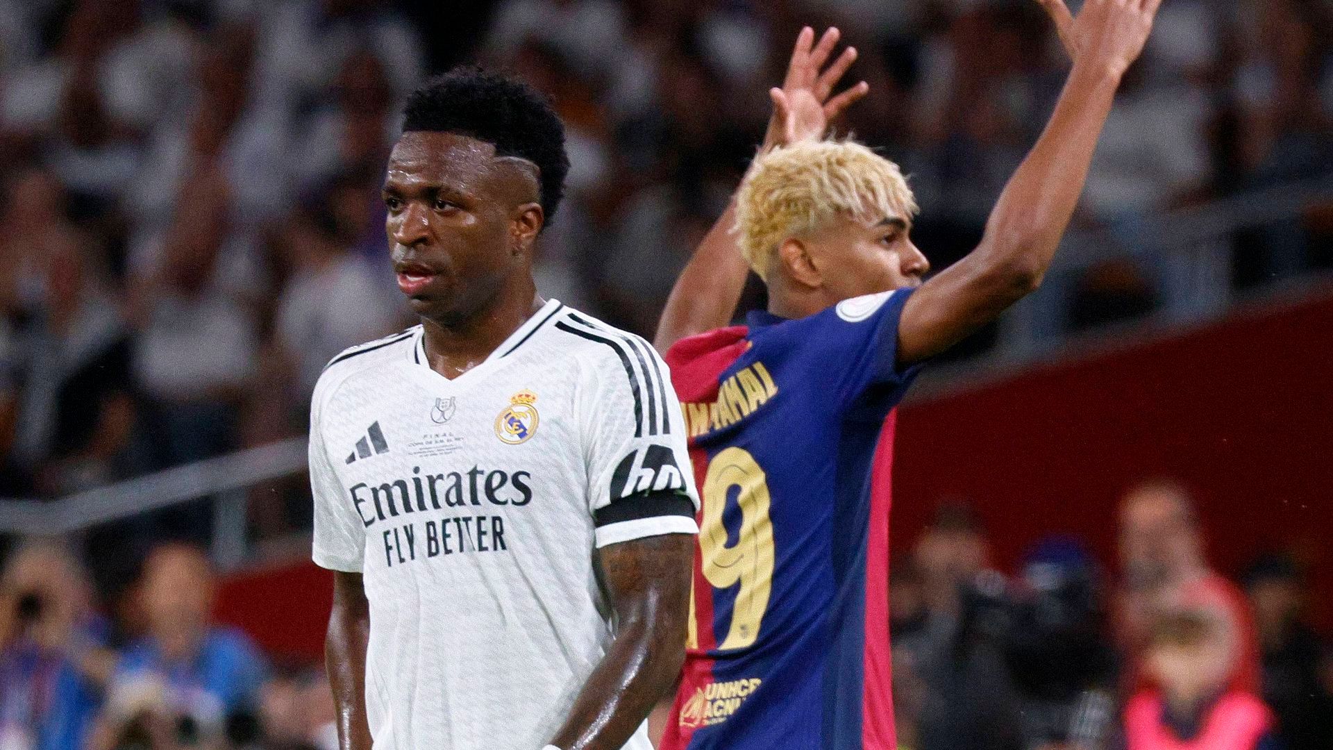 Vinicius y Lamine Yamal