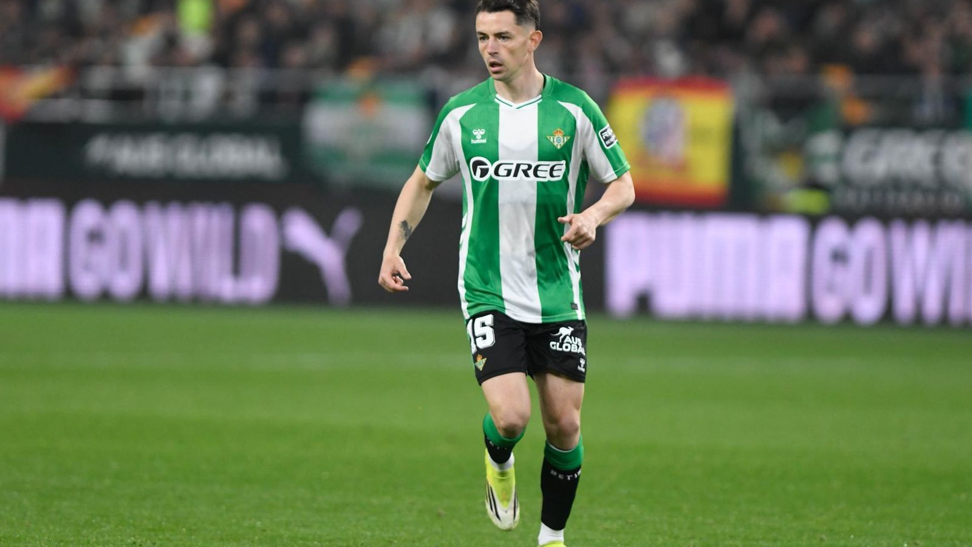 Álvaro Fidalgo, en su debut con el Betis