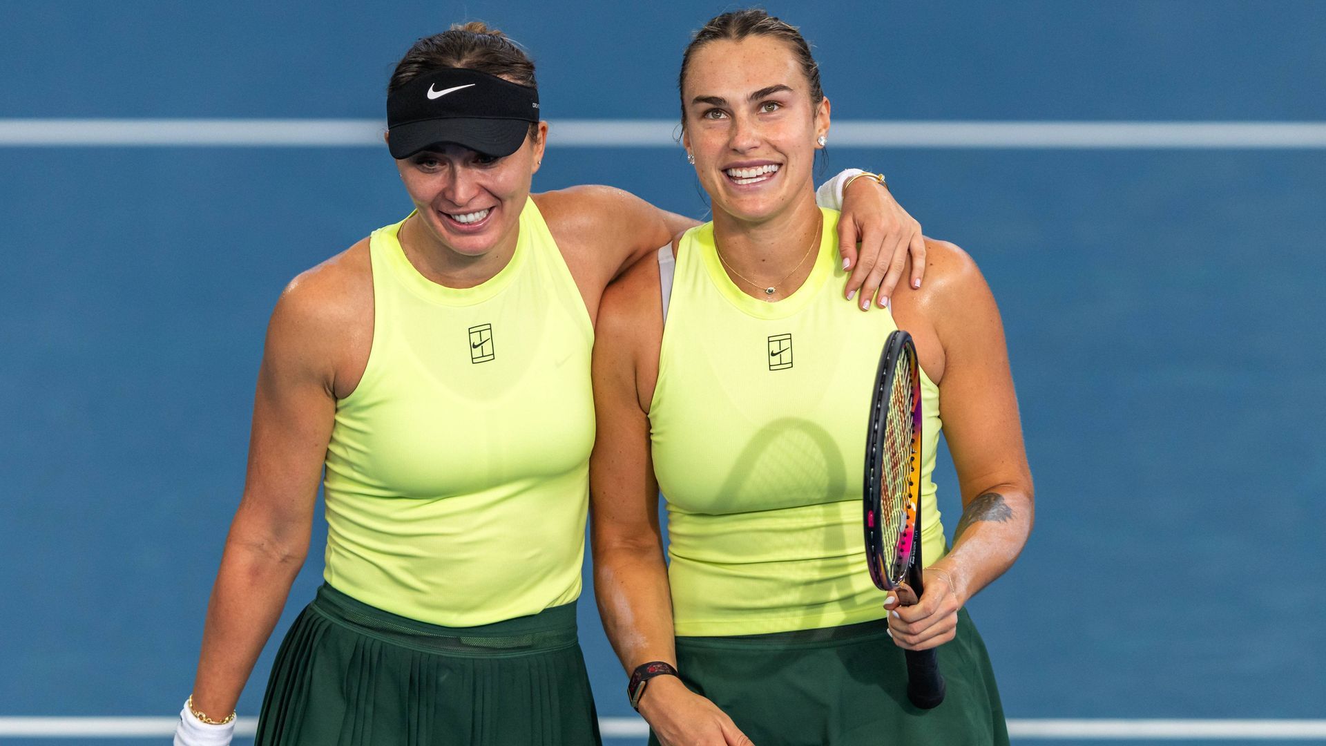 Aryna Sabalenka y Paula Badosa