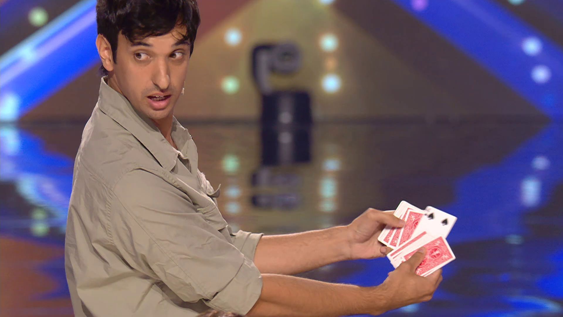 Chap Magic, durante su actuación en 'Got Talent'