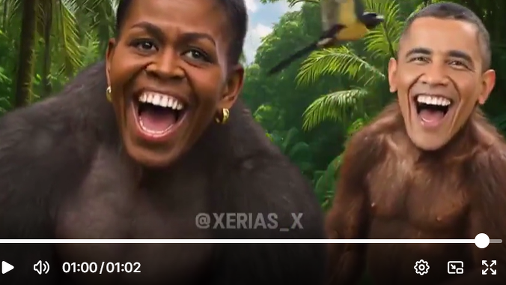 Donald Trump publica un vídeo donde representa a Barack Obama y su mujer como una pareja de monos