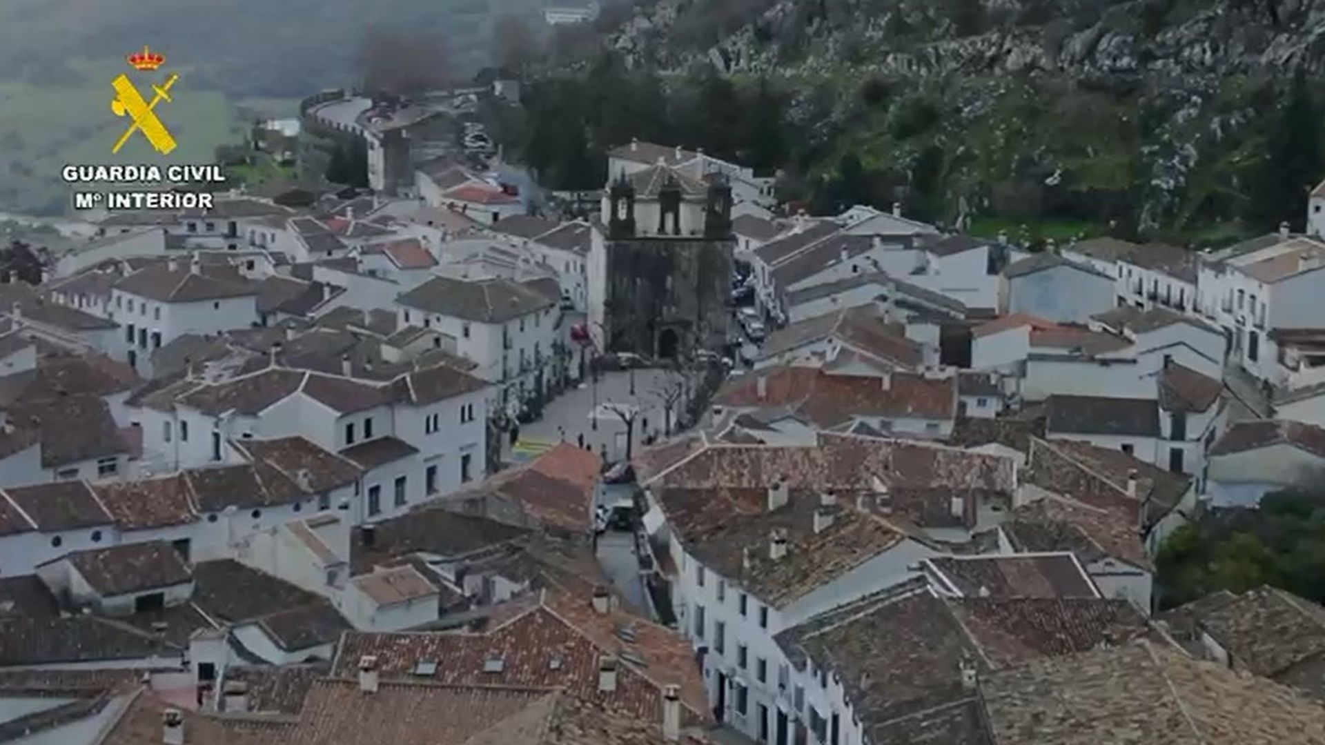 La situación en Grazalema, vista desde el aire tras el paso de la borrasca  Leonardo