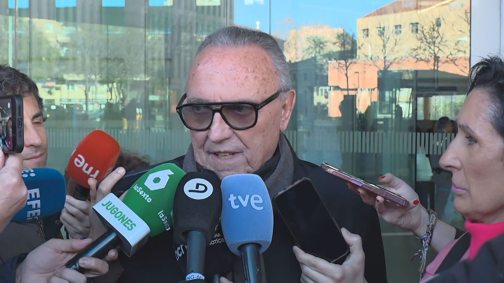 Joan Gaspart, expresidente del FC Barcelona, a su salida del juicio por el Caso Negreira