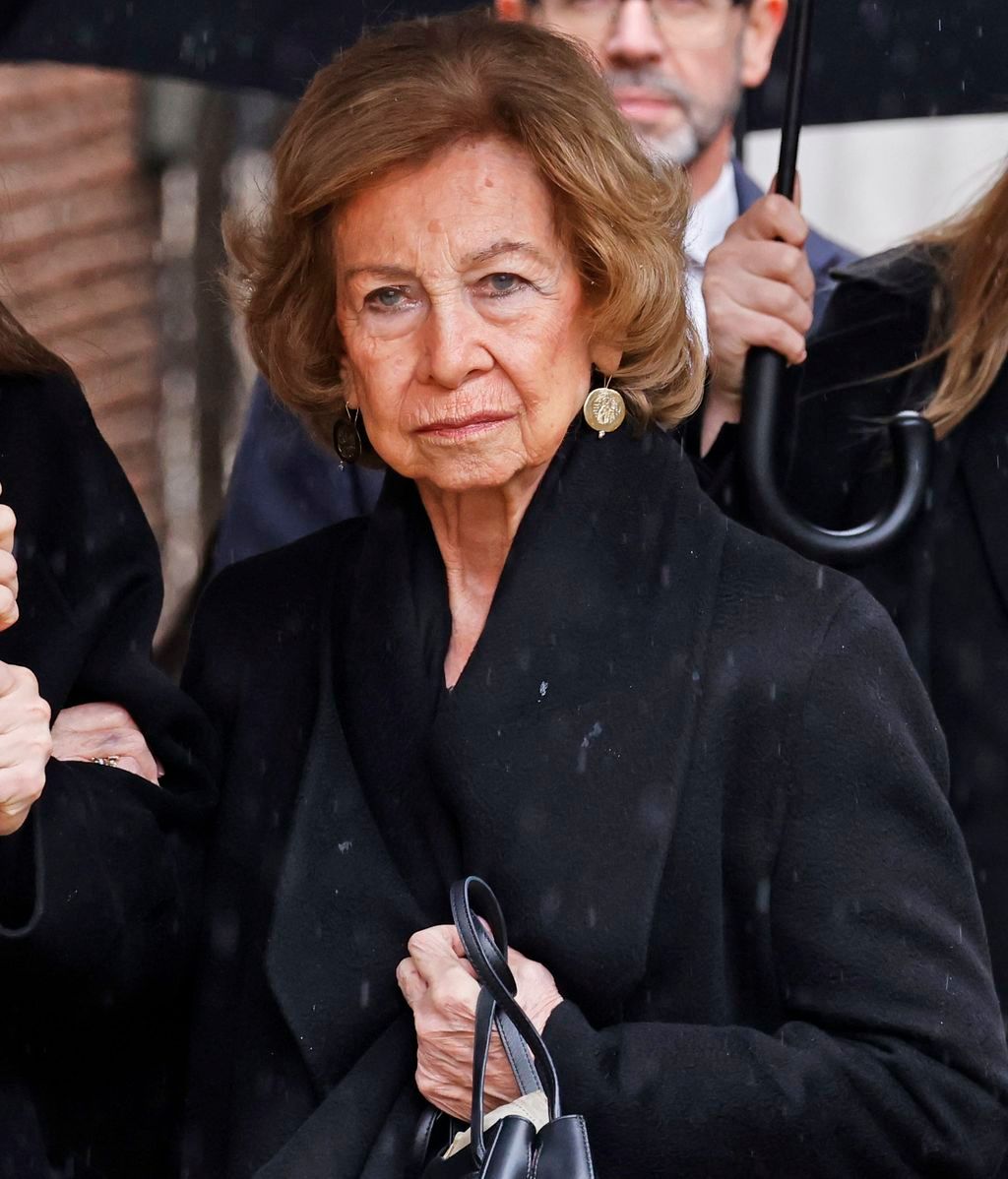 La reina Sofía en el responso de Irene de Grecia