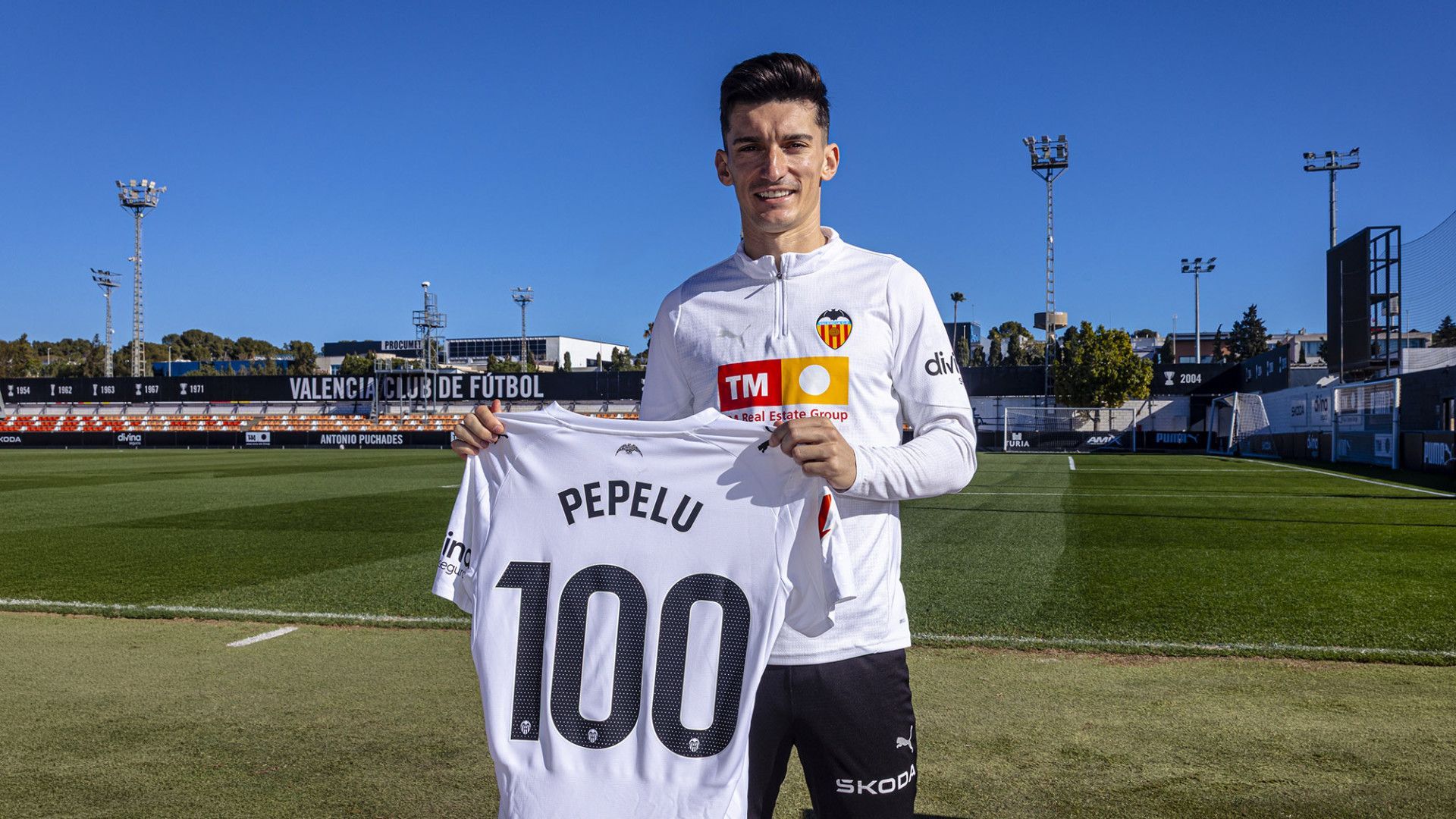 Pepelu, centenario con el Valencia CF