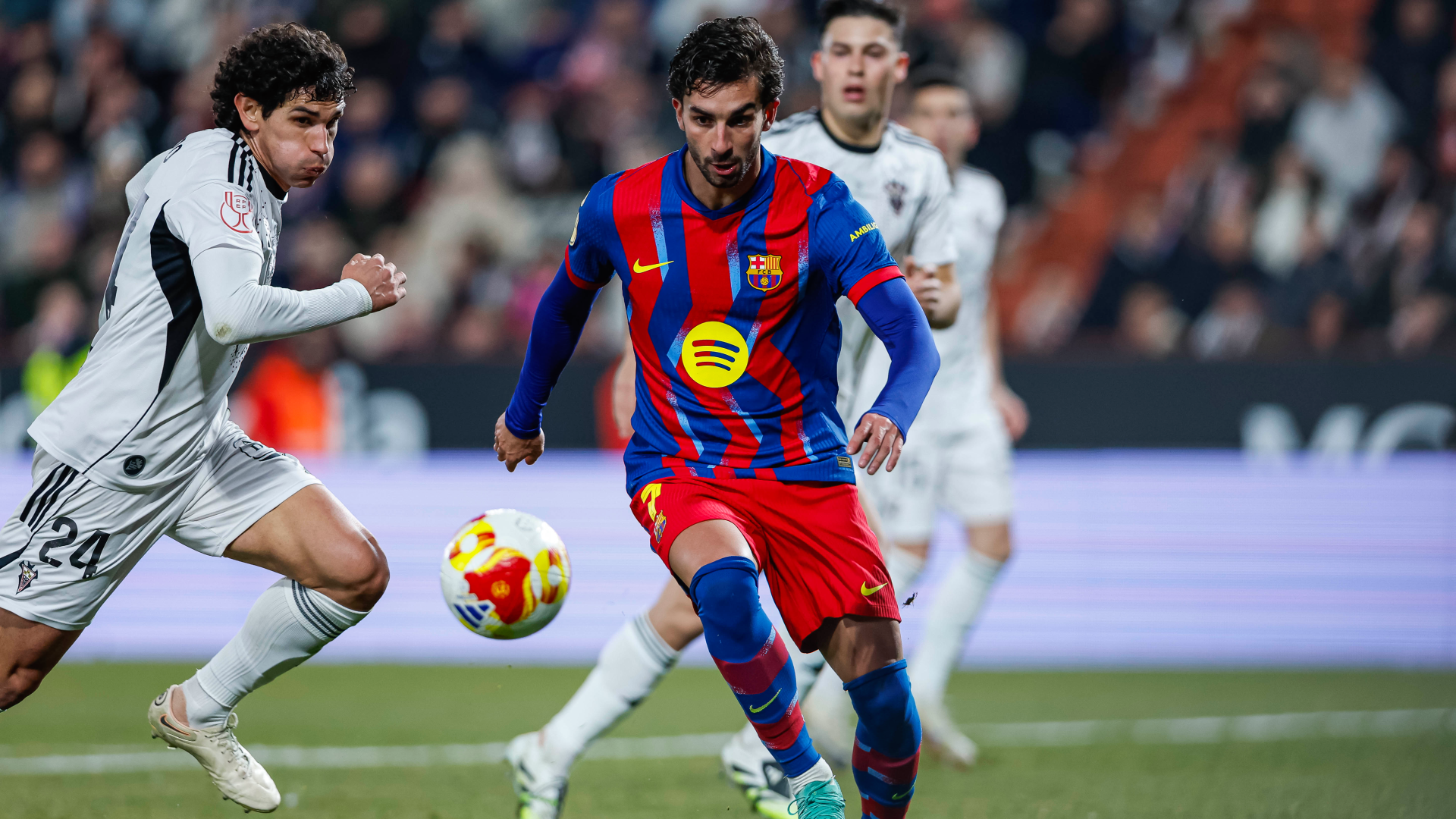 Ferran Torres, en el Albacete-Barcelona