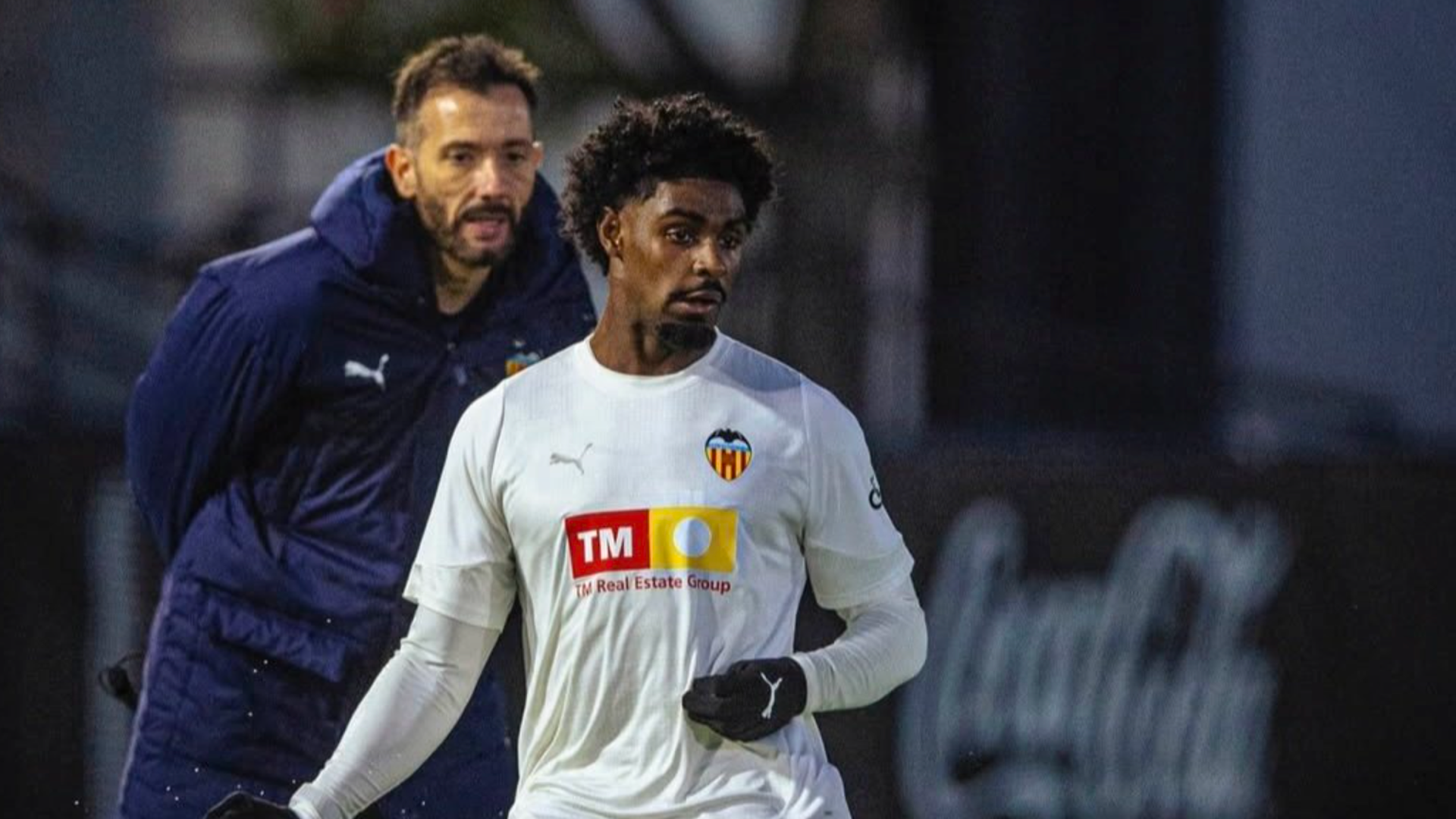 Thierry y Corberán en Paterna entrenando