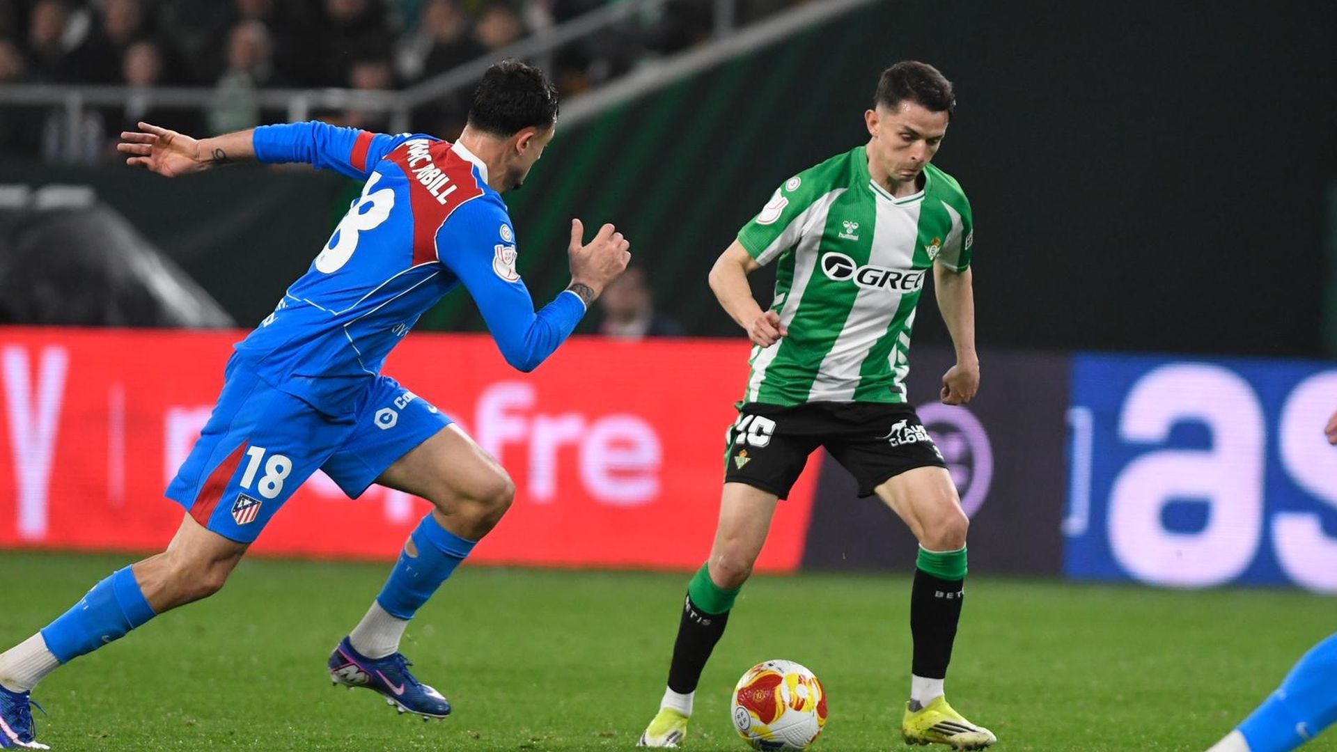 Álvaro Fidalgo, en su debut con el Betis