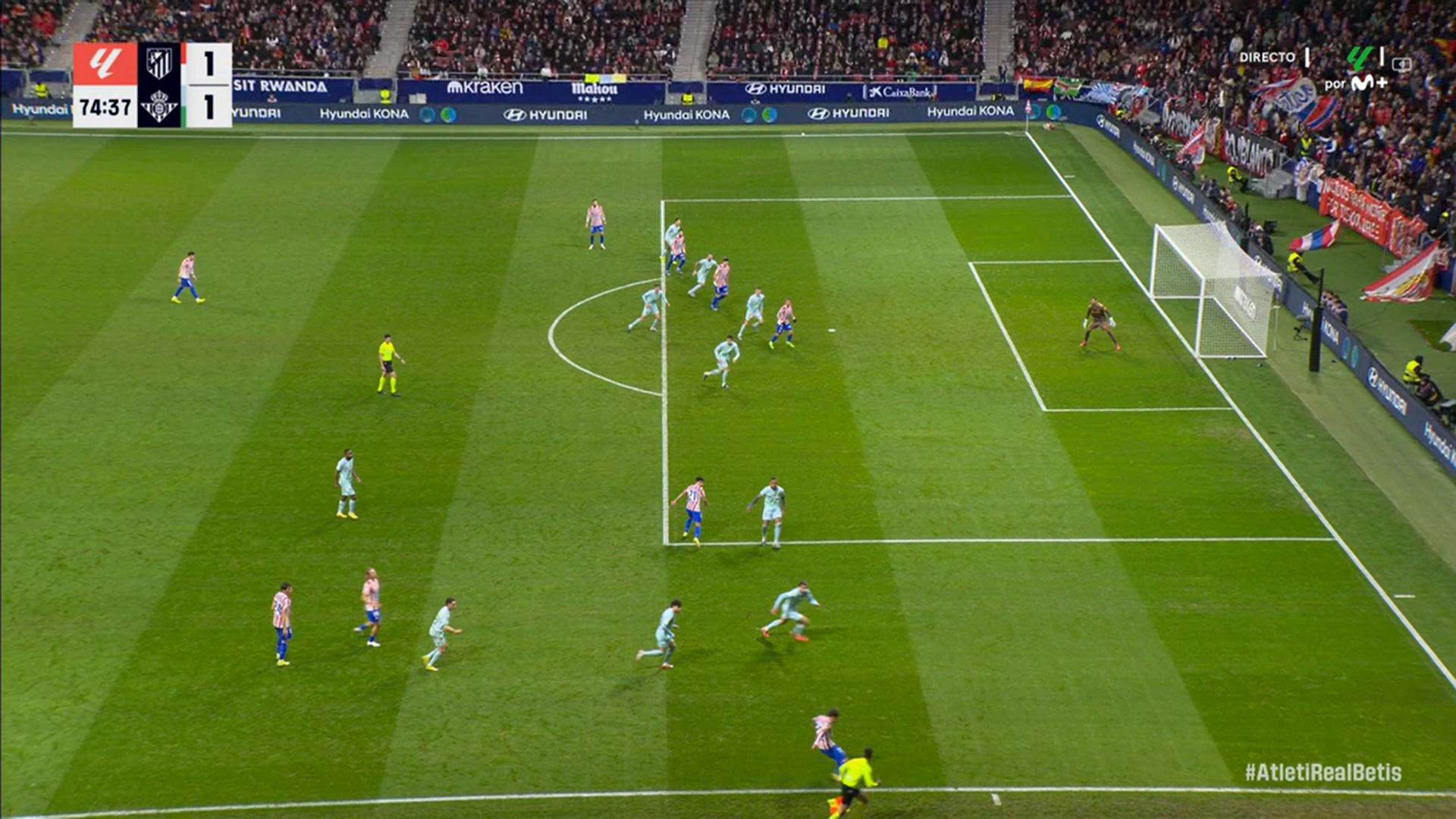 La jugada del fuera de juego del gol del Atleti