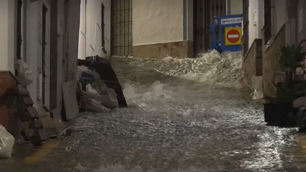 Los efectos de la borrasca Marta a su paso por España