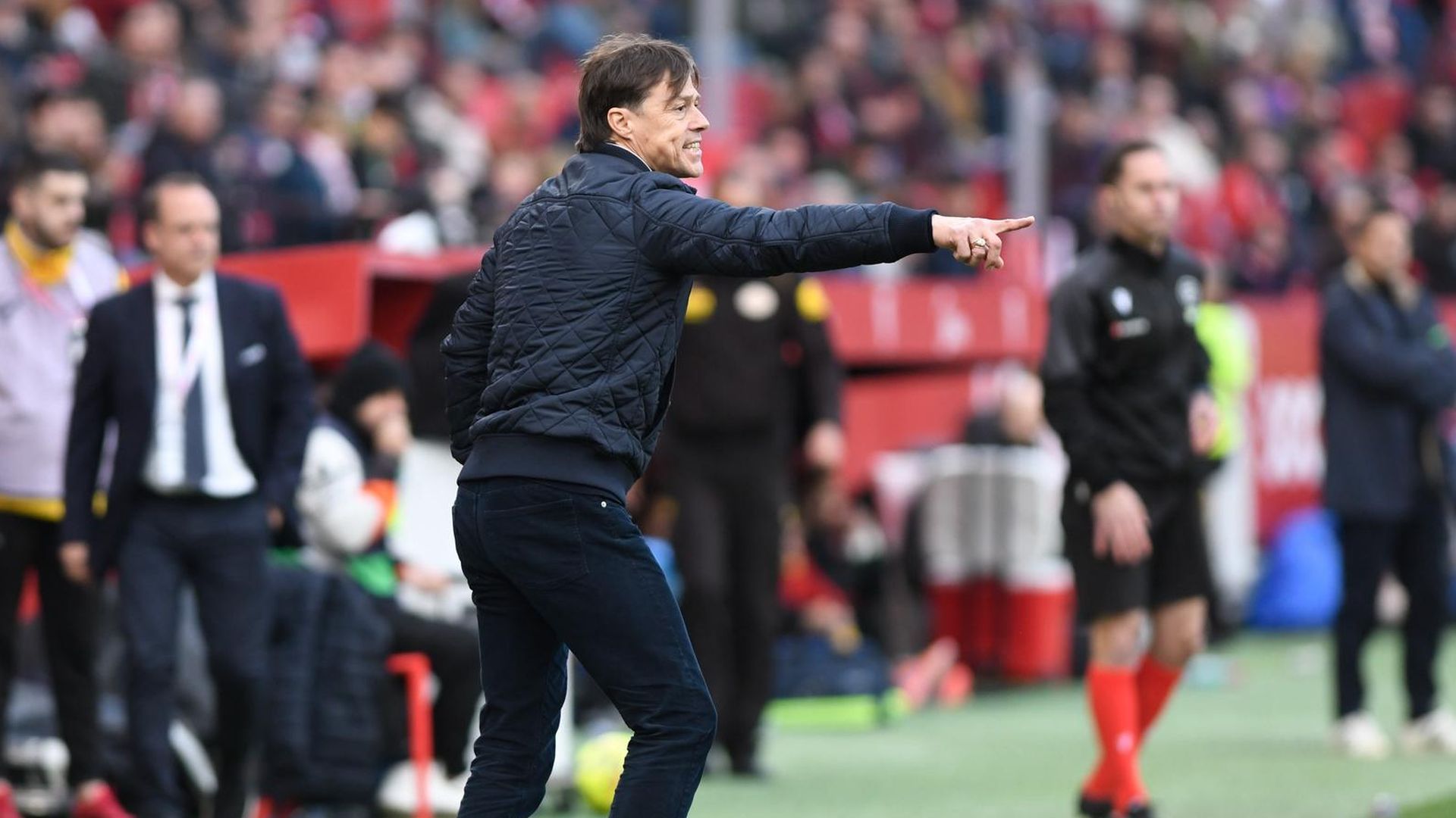 Matías Almeyda, en el Sevilla - Girona