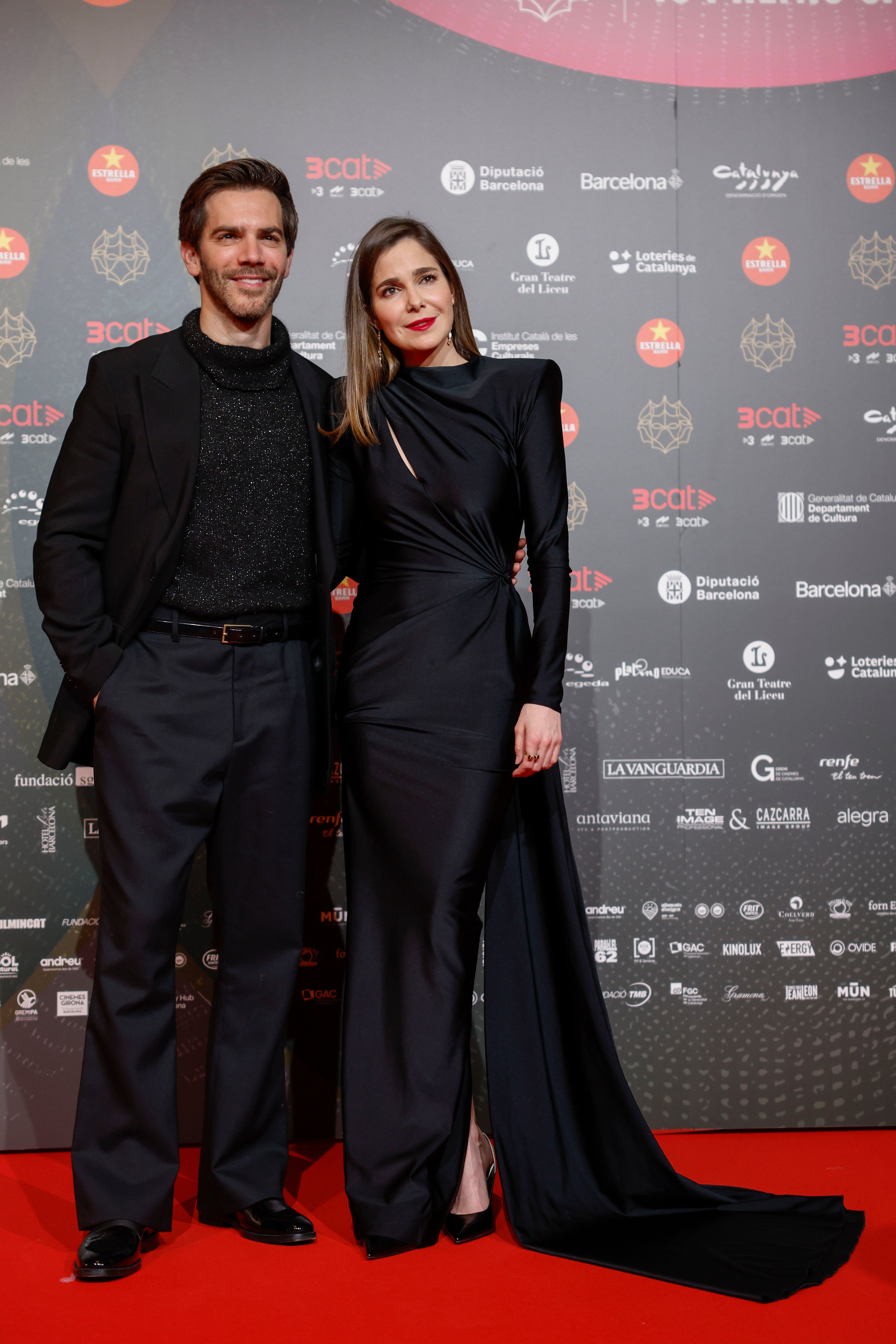 Natalia Sánchez y Marc Clotet en la alfombra roja de los Premios Gaudí 2026