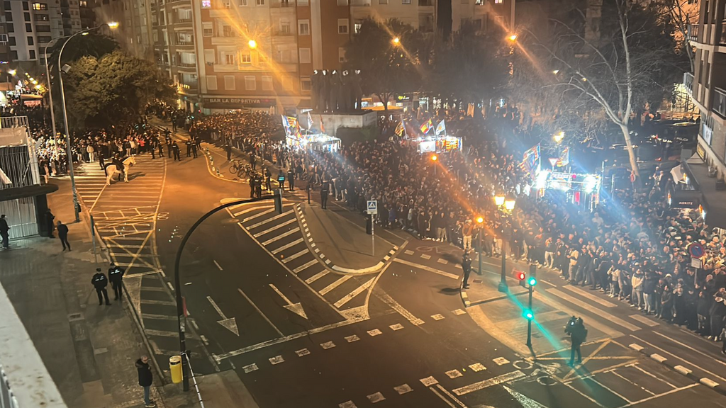 La llegada de Valencia y Real Madrid a Mestalla para el partido de LALIGA