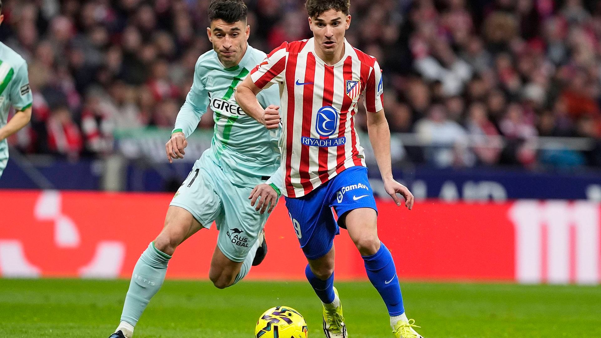Julián Álvarez, en el Atlético-Betis
