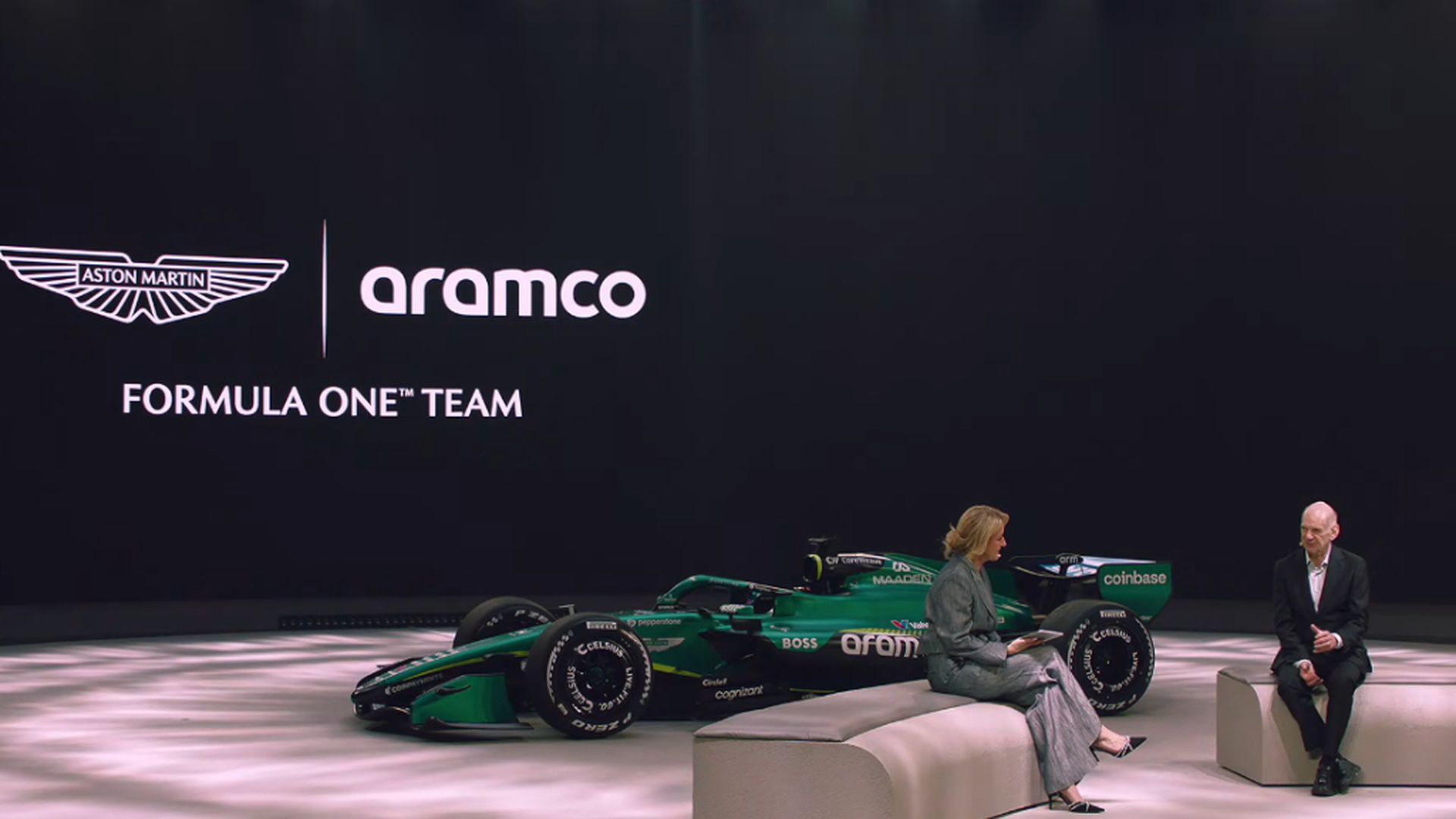 Adrian Newey, en la presentación del AMR26