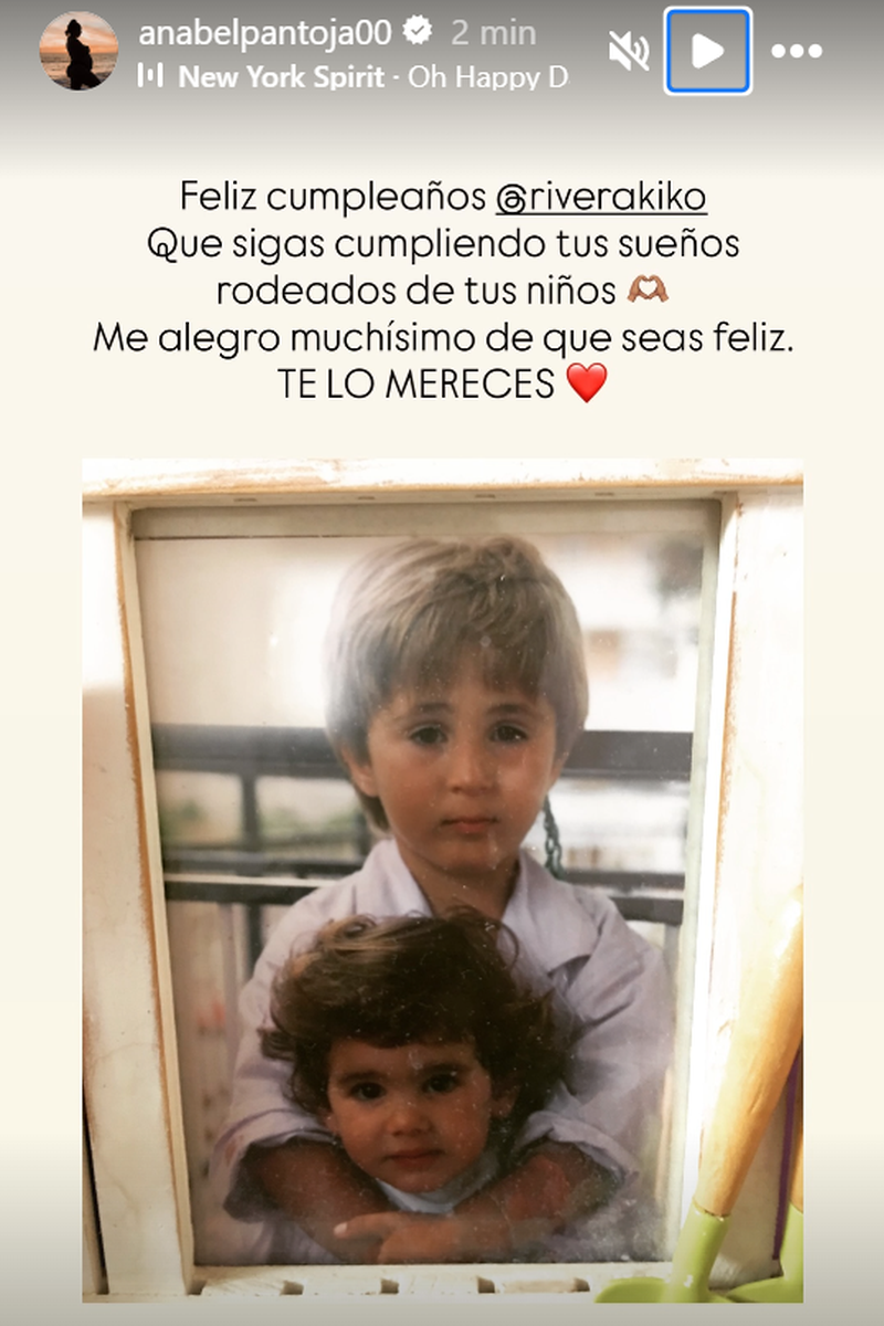 Anabel Pantoja felicita a Kiko Rivera