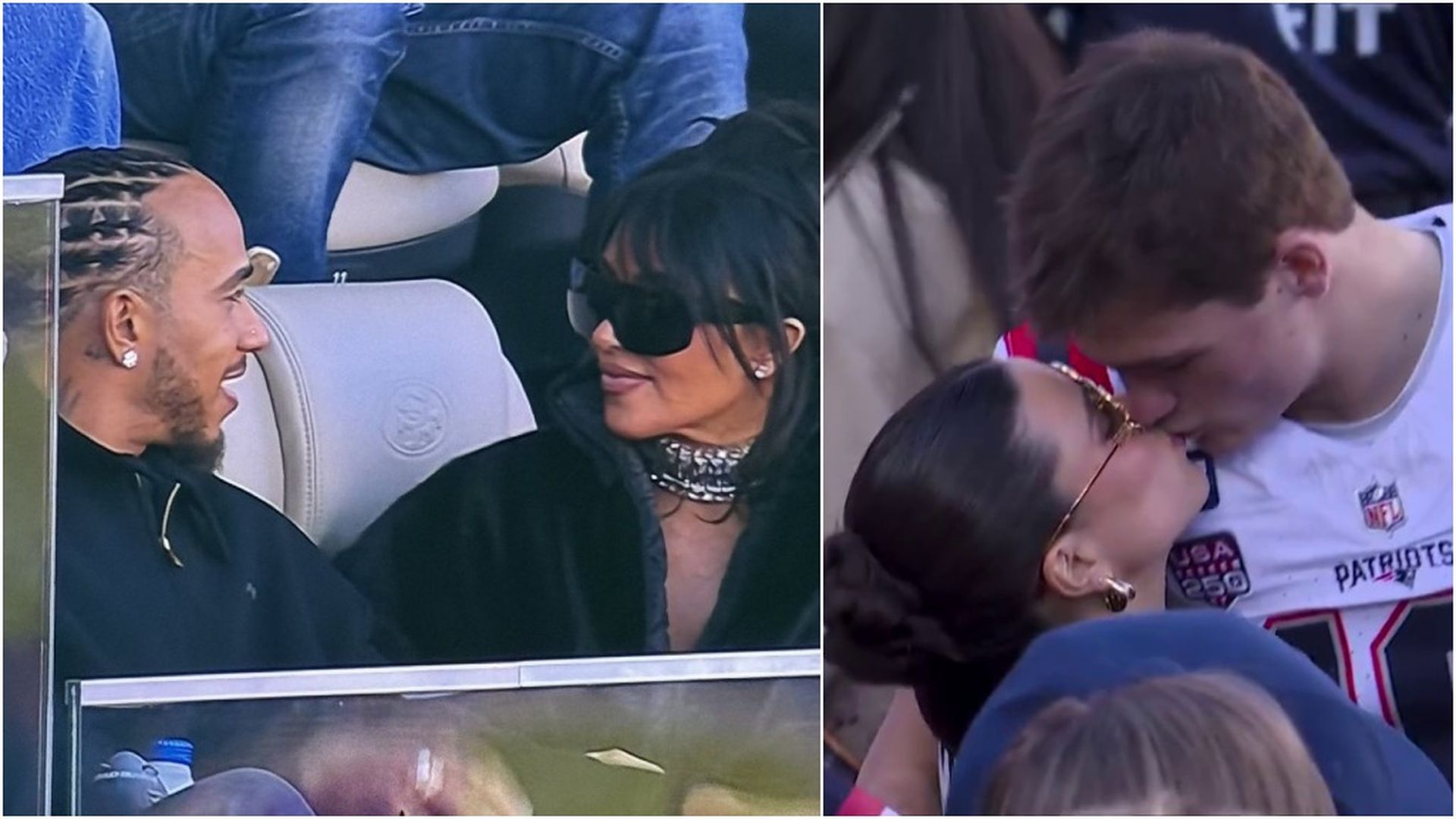 De Kim Kardashian y Hamilton a Drake Maye y Ann Michael: las parejas más virales de la Super Bowl 2026