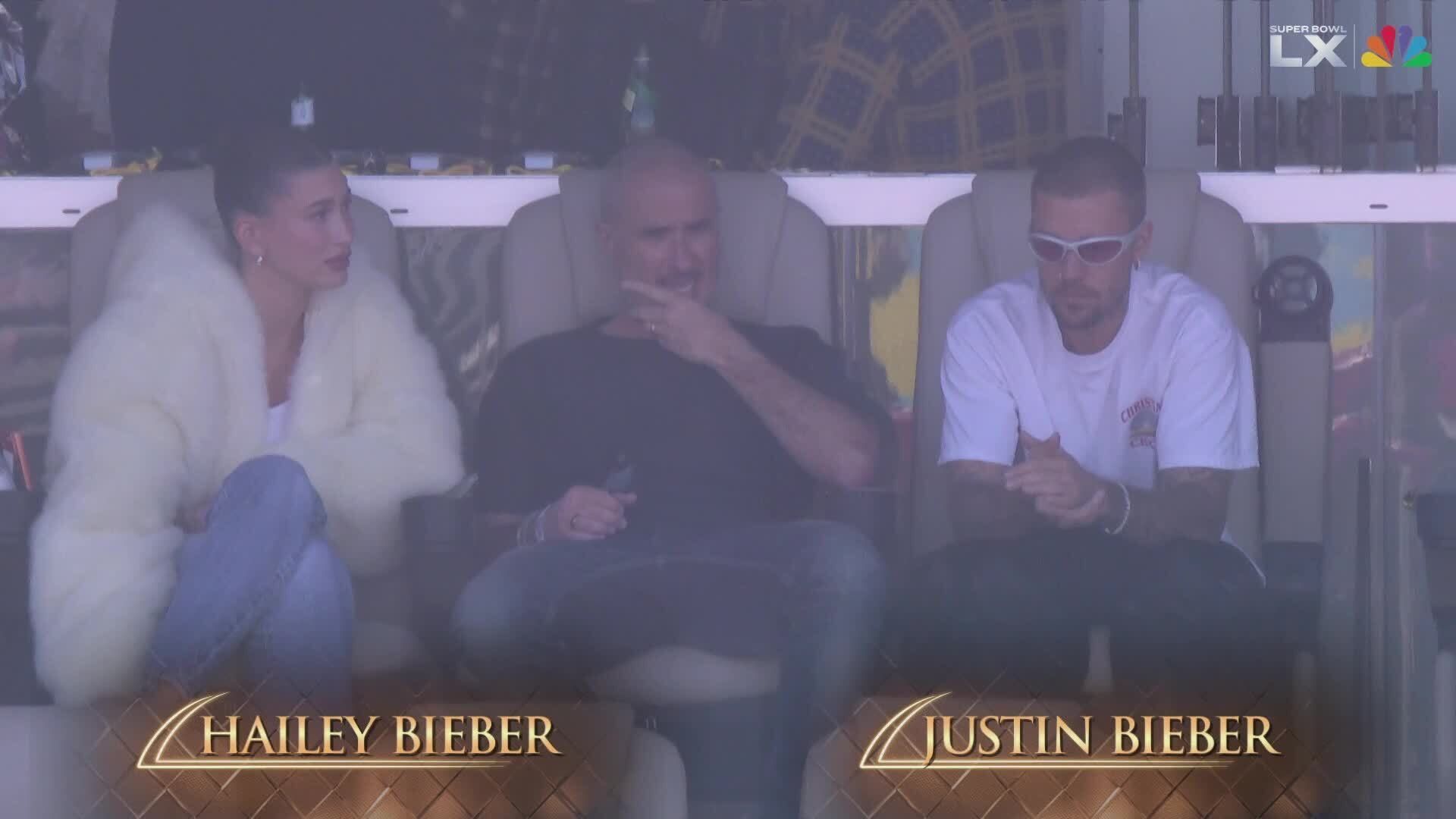 Hailey y Justin Bieber, en la Super Bowl 2026