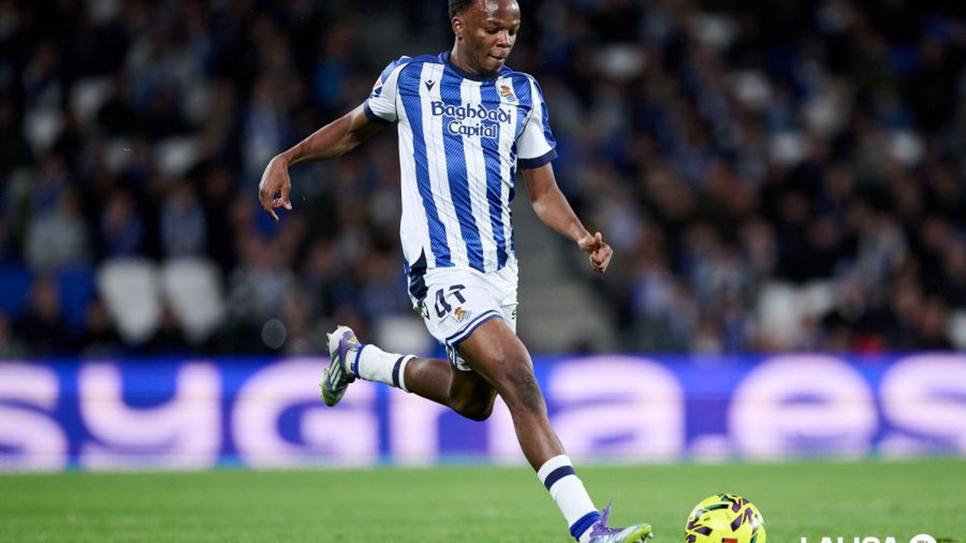 Job Ochieng, en su debut con la Real Sociedad