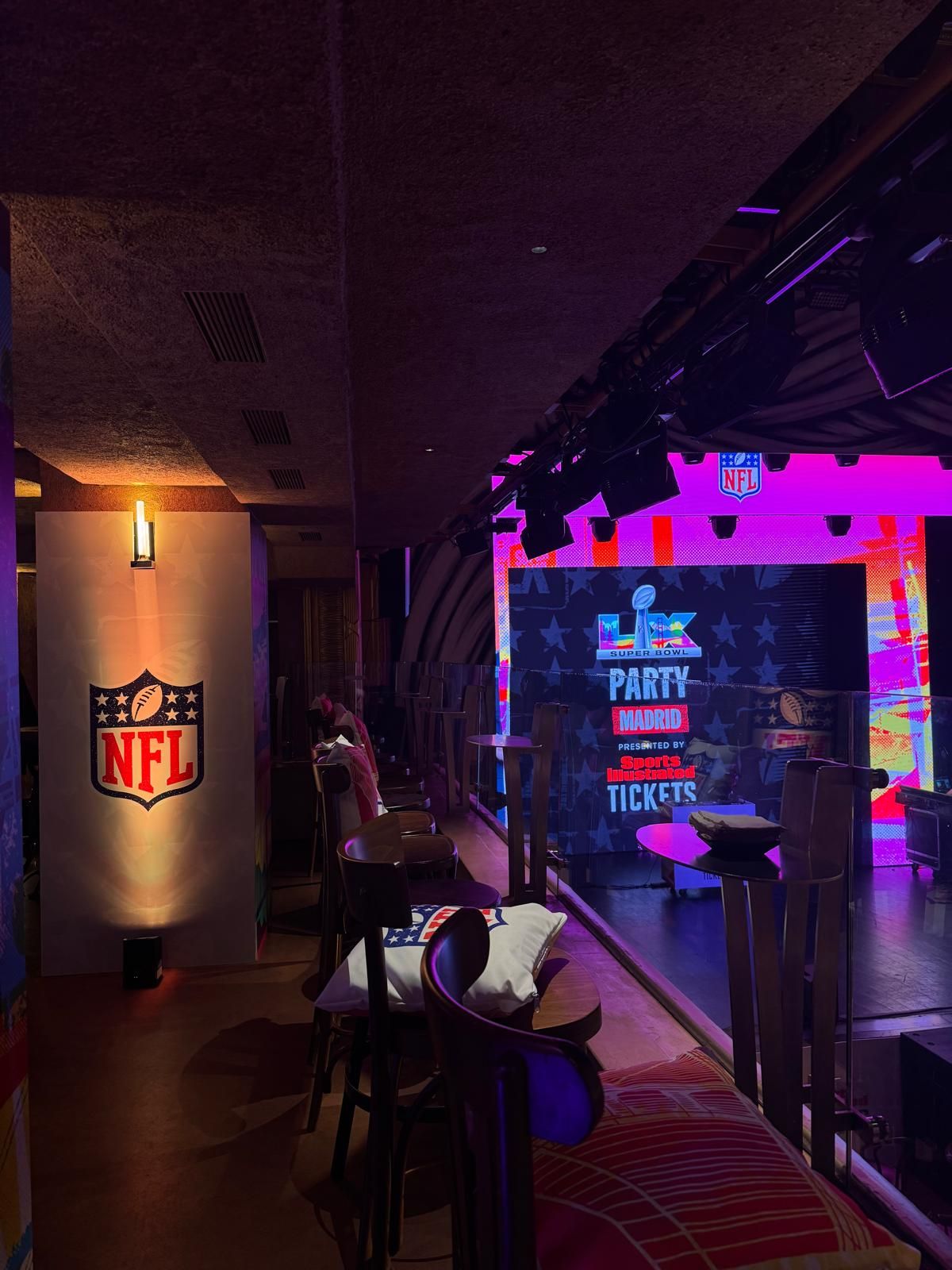 La fiesta de la Super Bowl en Madrid