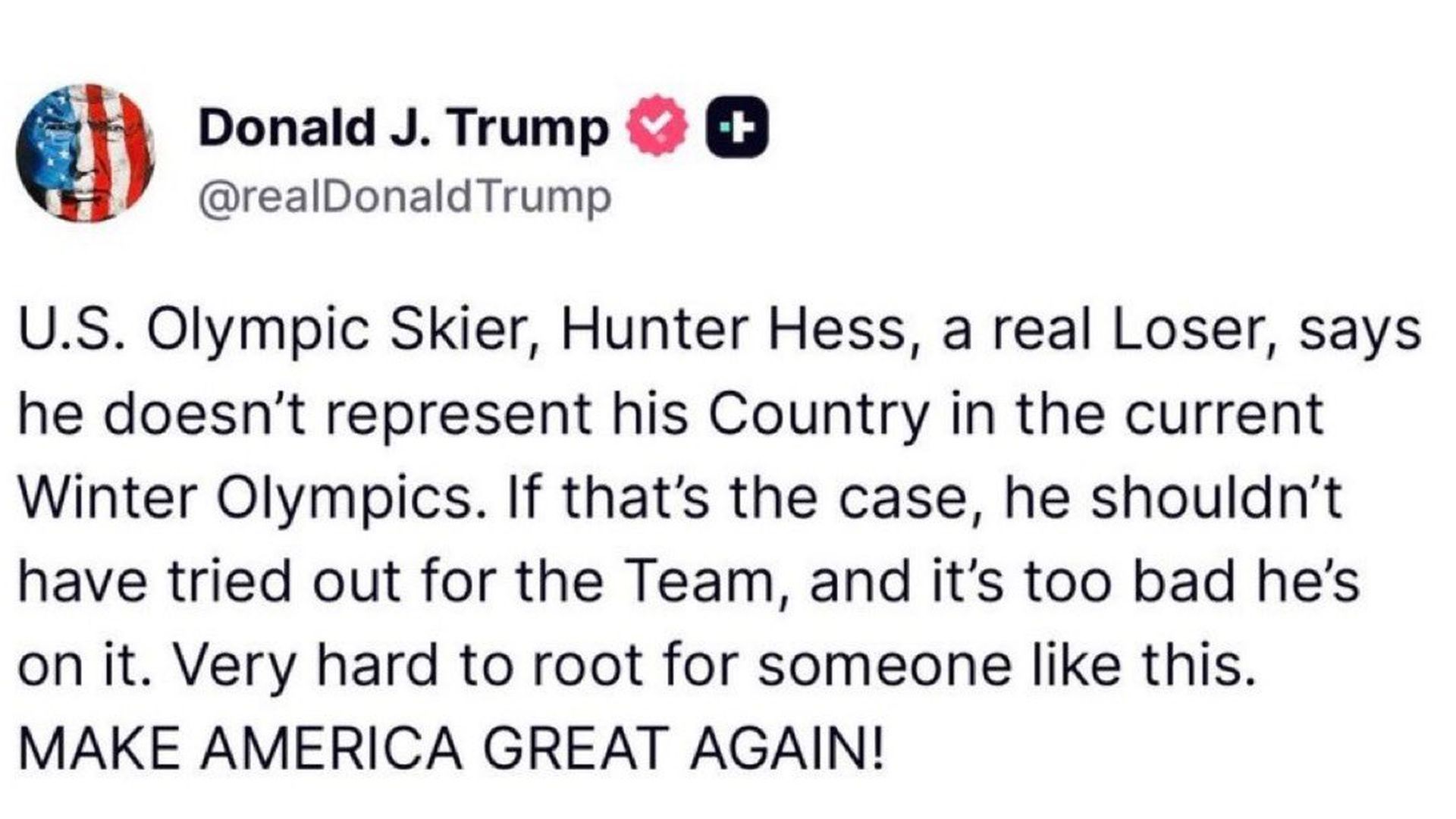 La respuesta de Trump a Hunter Hess