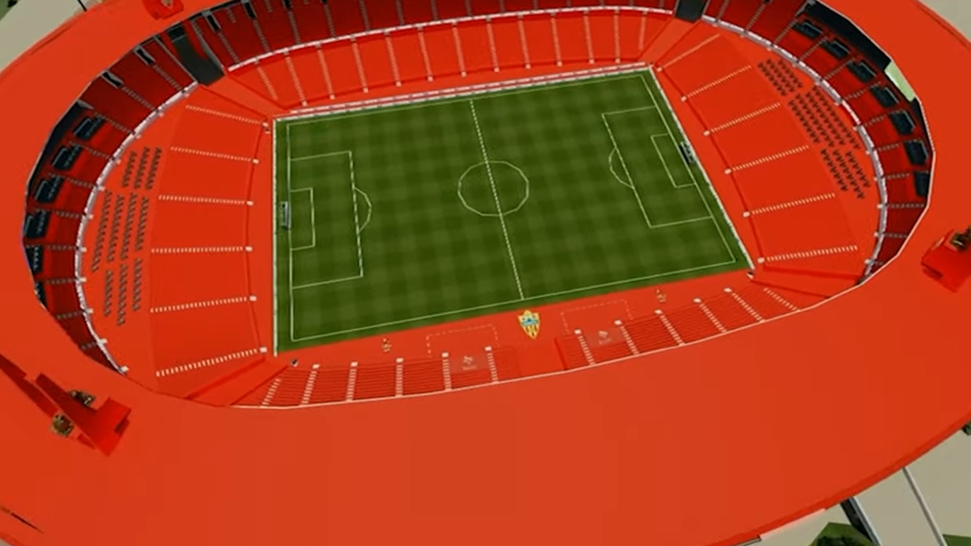 Recreación del nuevo estadio del Almería