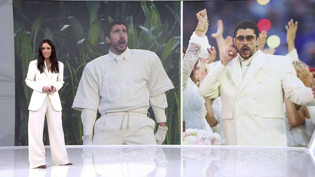 Bad Bunny vistió de Zara para orgullo de Coruña en la Superbowl