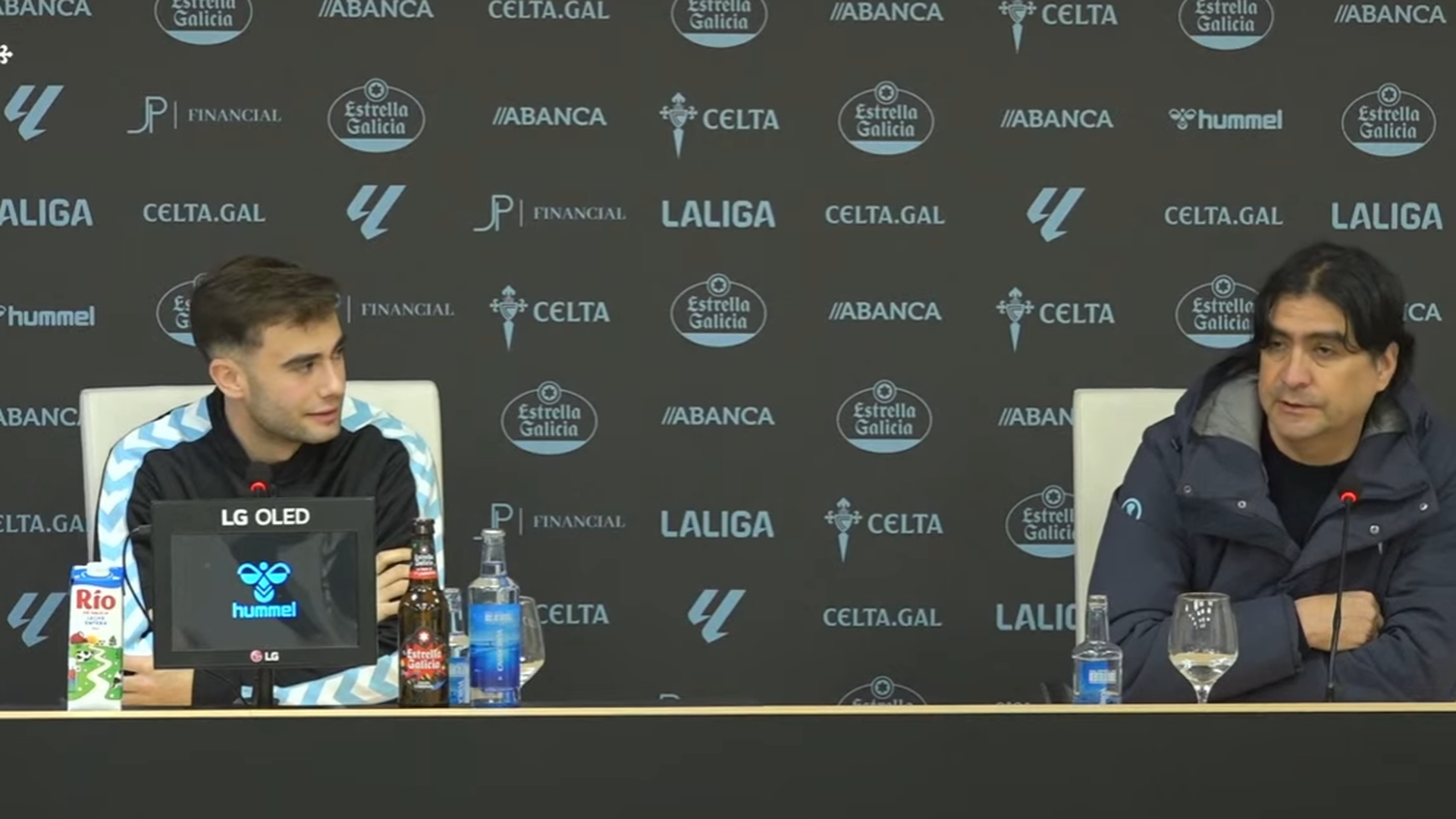 Álvaro Núñez y Marco Garcés en sala de prensa