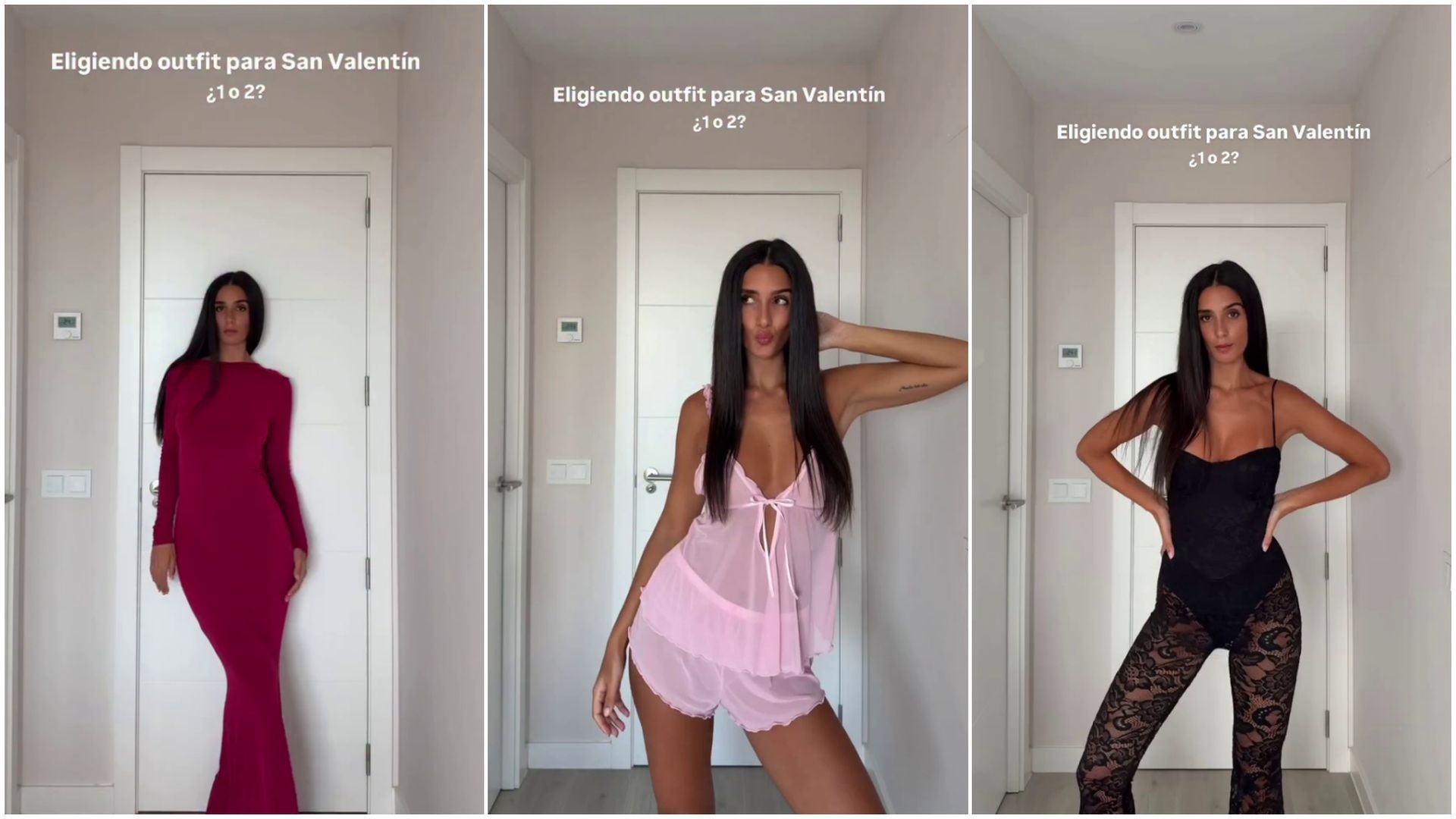 Del más elegante al atrevido: Claudia Martínez muestra sus dos opciones para San Valentín
