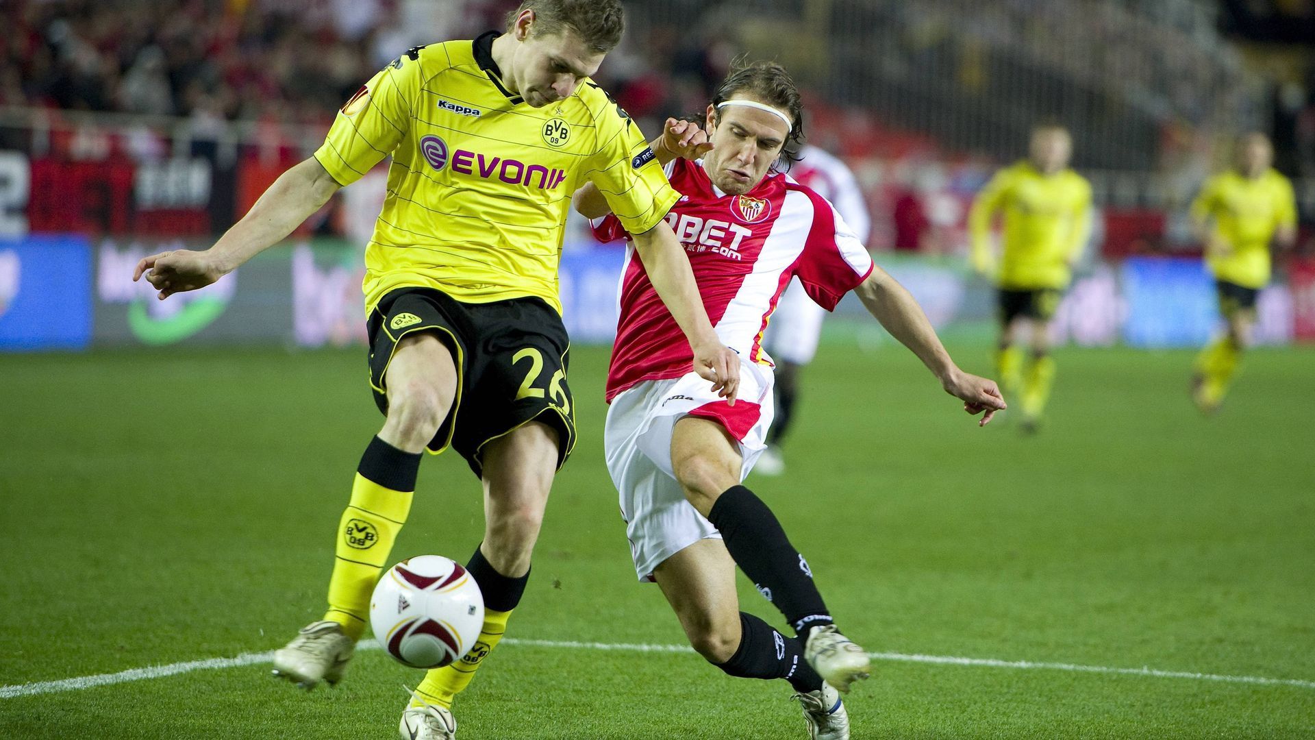 Diego Capel, jugando con el Sevilla