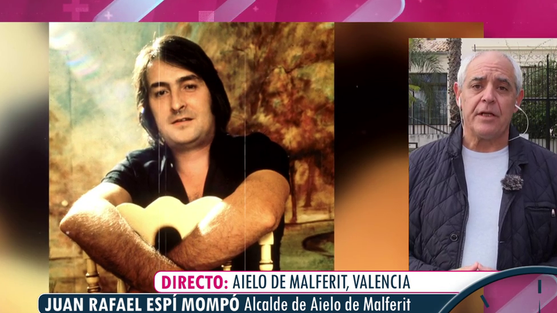 El alcalde de Aielo de Malferit responde a las críticas de las hijas de Nino Bravo