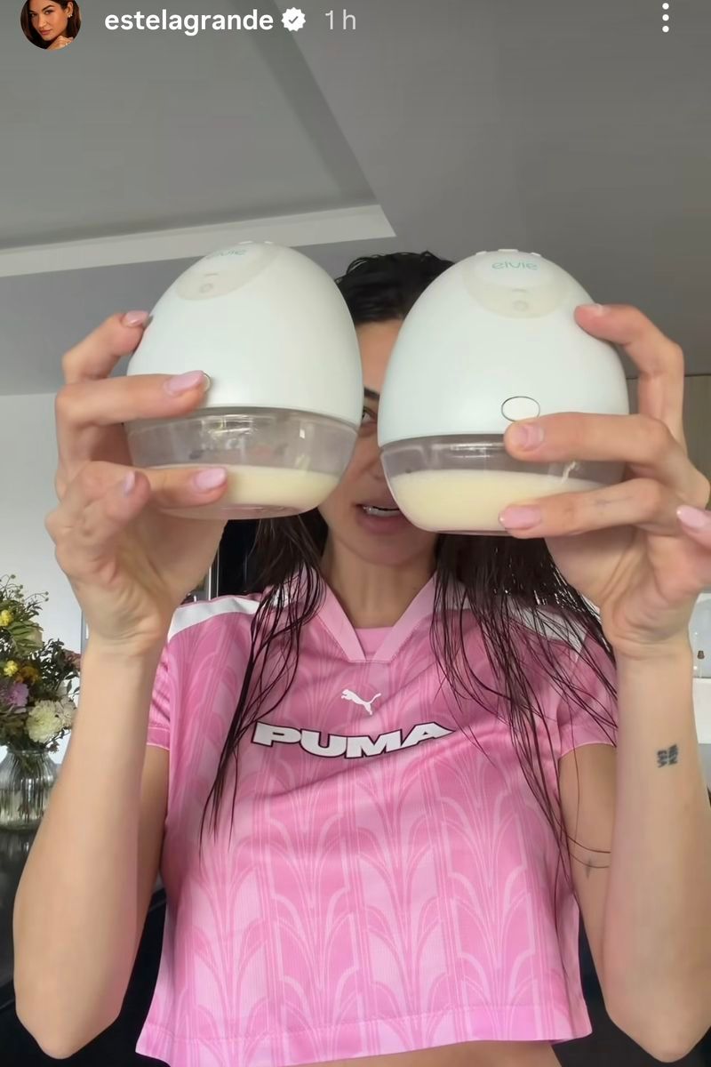 Estela Grande ha mostrado y hablado abiertamente del método de su método de lactancia