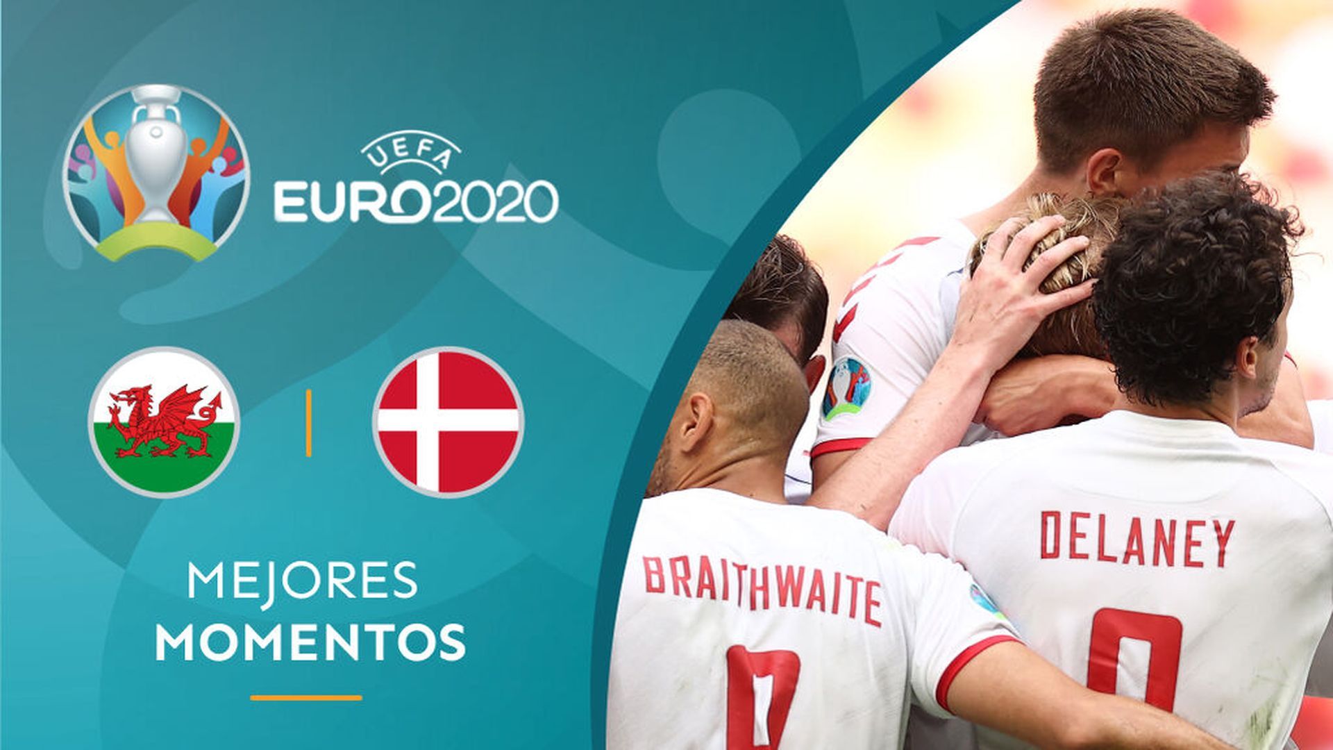 Festival de goles de Dinamarca para eliminar a Gales y pasar a cuartos (4-0)