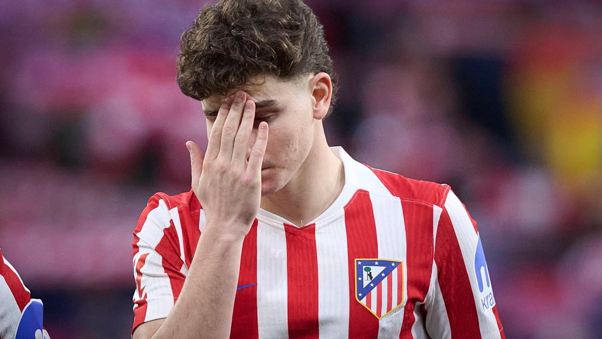 Julián Álvarez durante un partido con el Atlético de Madrid