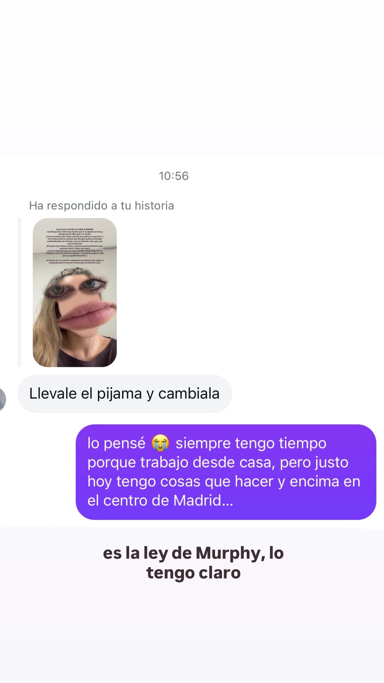 La conversación de Ivana con una seguidora sobre el incidente