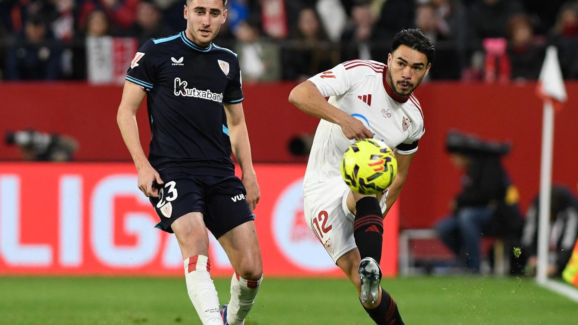 Suazo, en el Sevilla-Athletic
