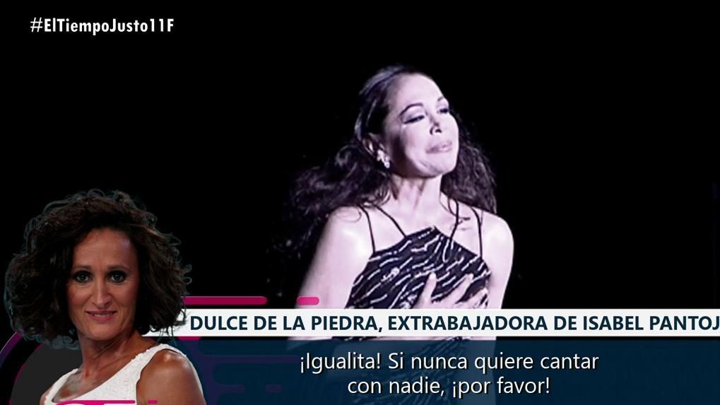 El shock de Dulce, extrabajadora de Isabel Pantoja, al saber que podría volver a prisión, con dardo incluido: "Se cree Bad Bunny en la Super Bowl"