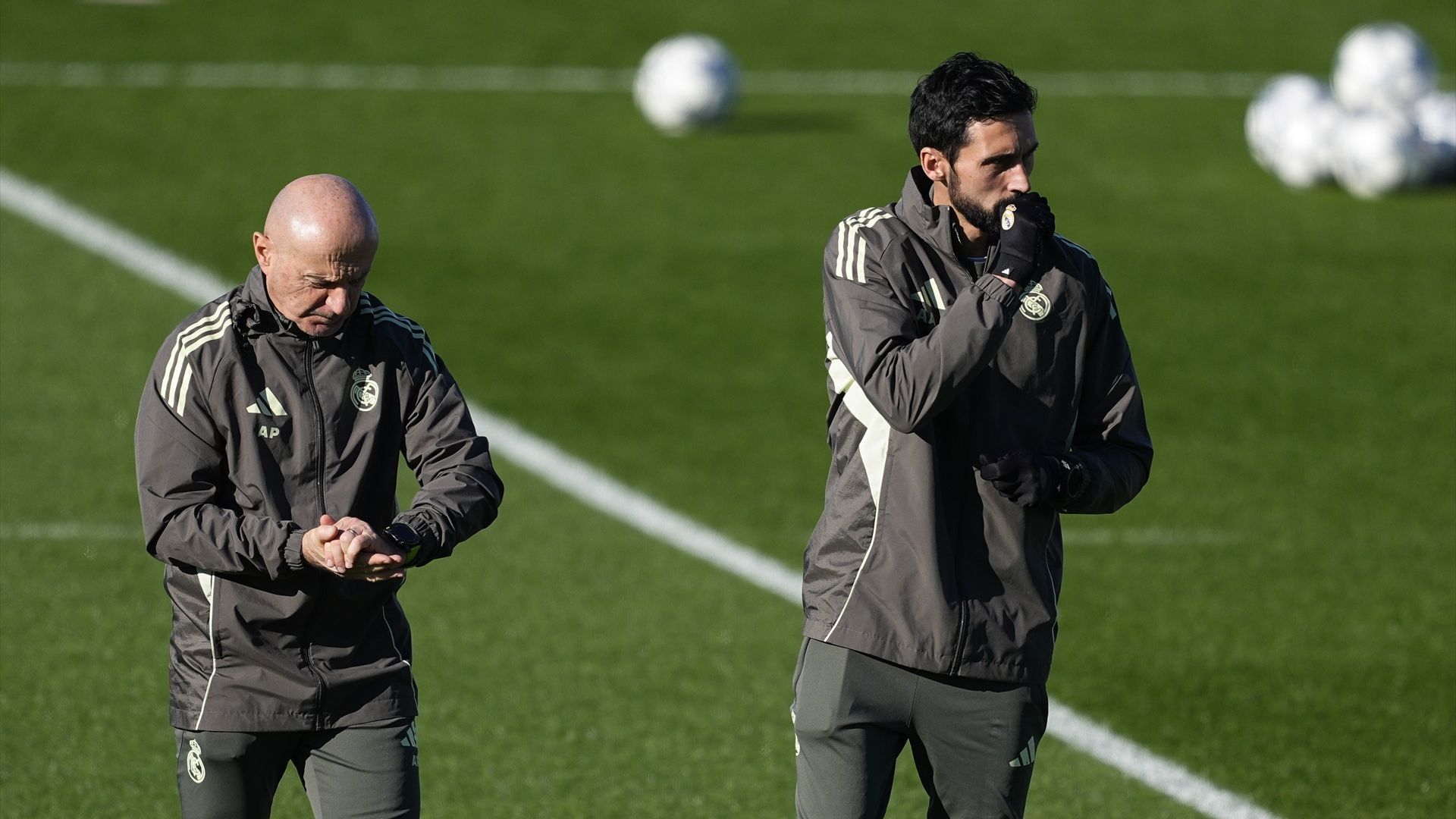 Álvaro Arbeloa en un entrenamiento del Real Madrid