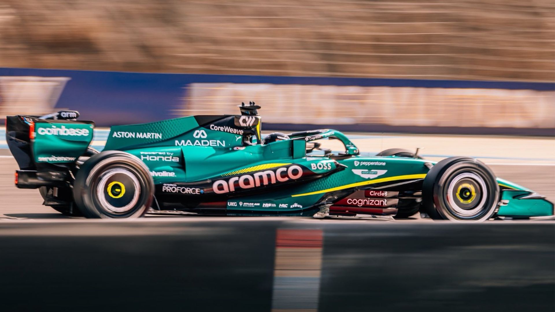 El AMR26, en Baréin