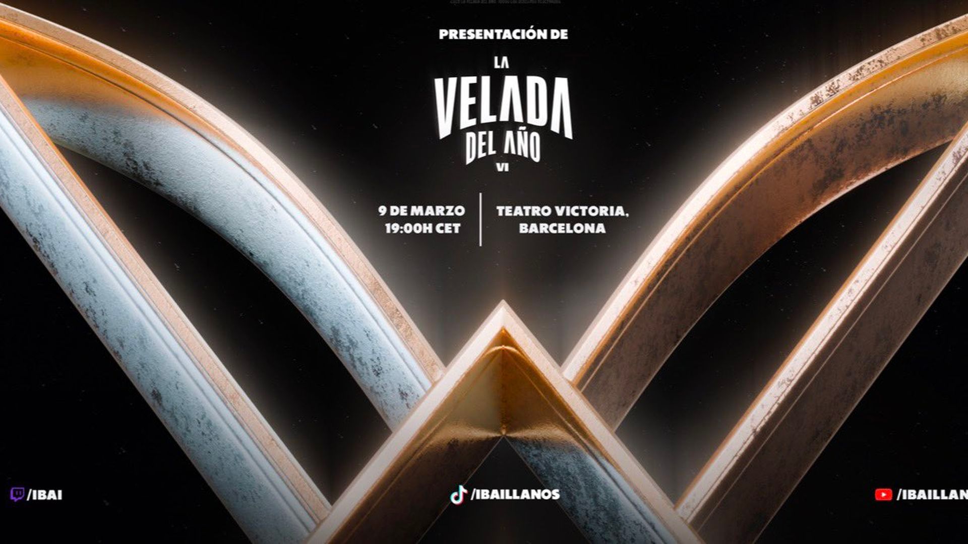 El cartel de la presentación de La Velada del año 6 de Ibai Llanos